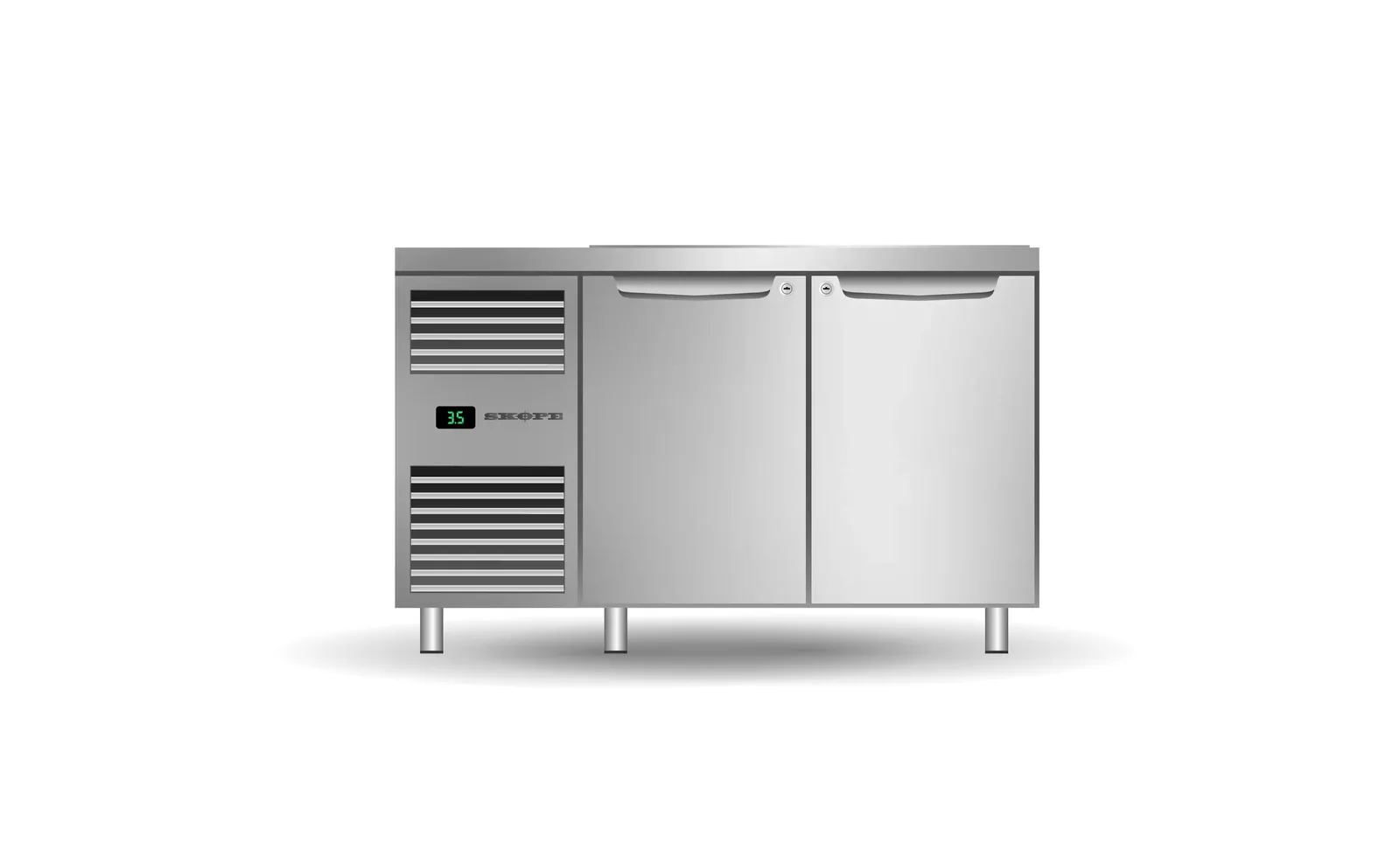 SKOPE PG13.PPS.2.SD - 2 Solid Door Salad Preparation GN1/3 Fridge