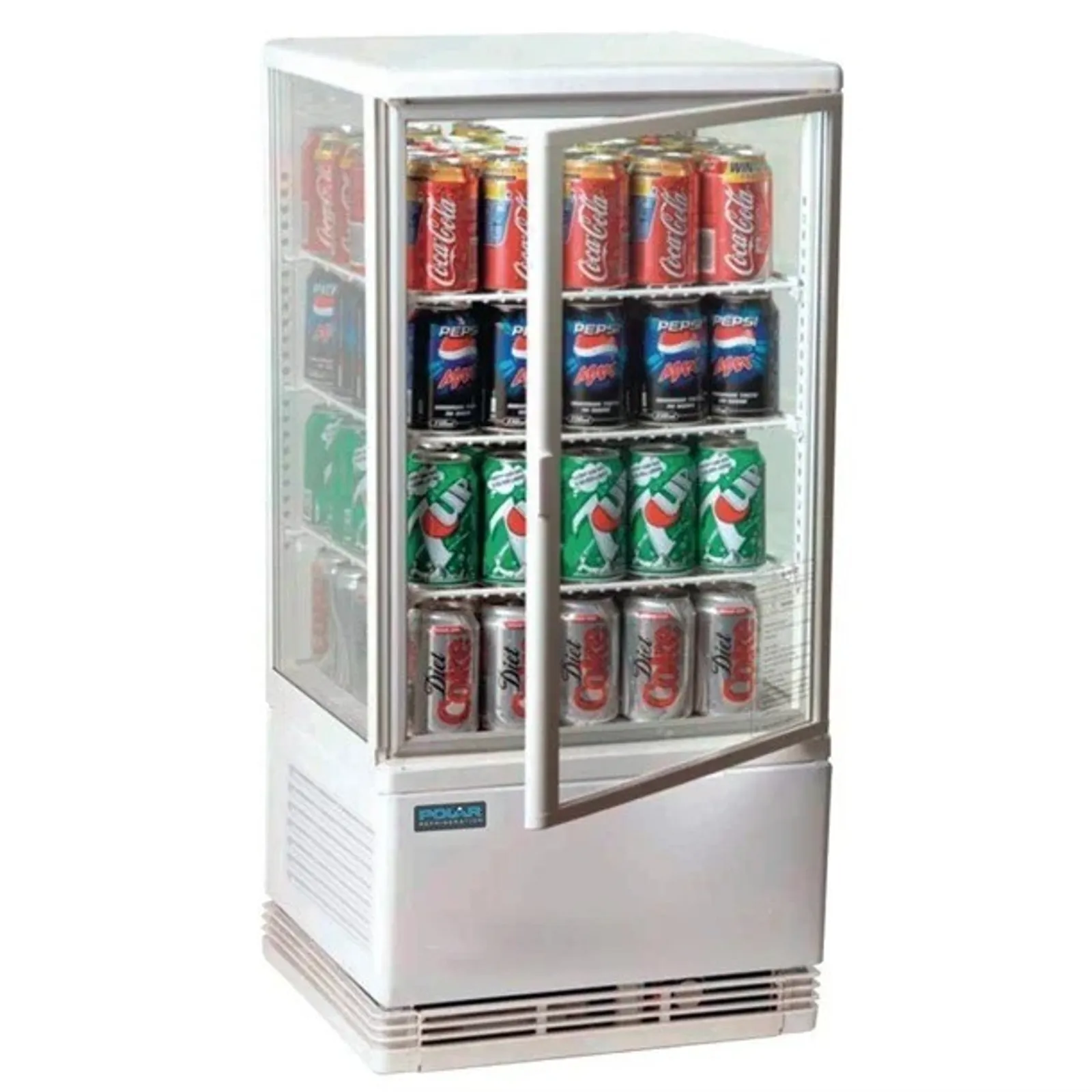 Polar CX578-A - Energy Efficient Display Fridge 68Ltr White