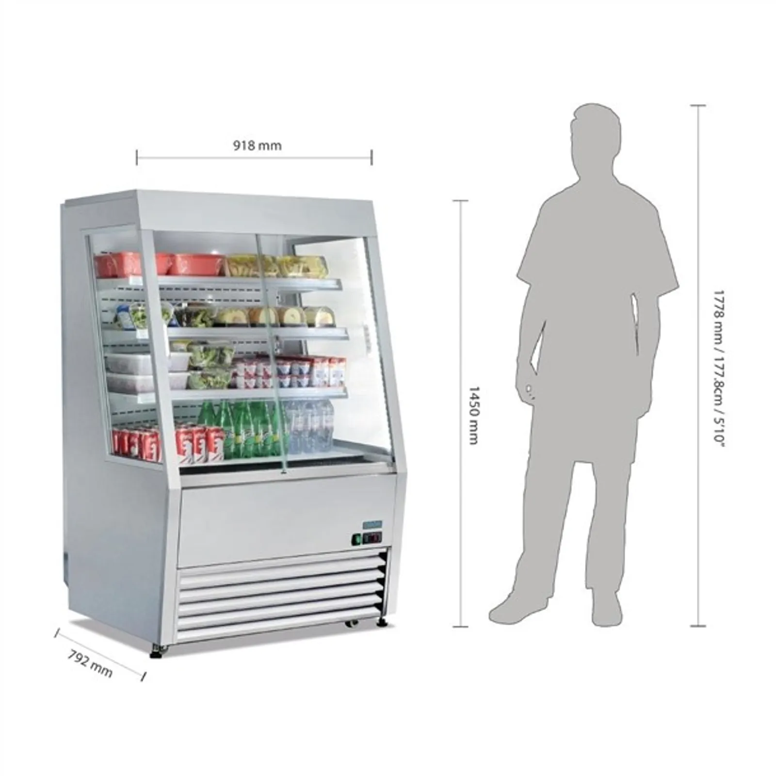 Polar GP295-A - G-Series Energy Efficient Multideck Display Fridge 918mm