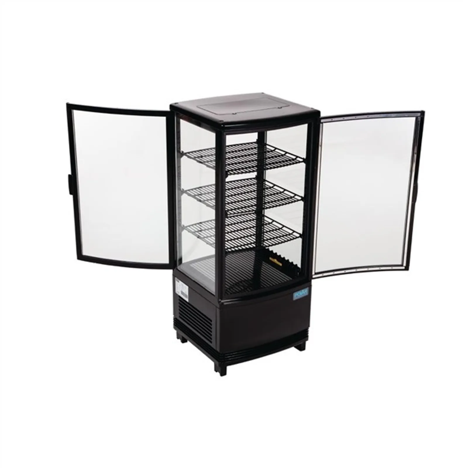 Polar CX574-A - C-Series Energy Efficient Curved Door Display Fridge Black 86Ltr