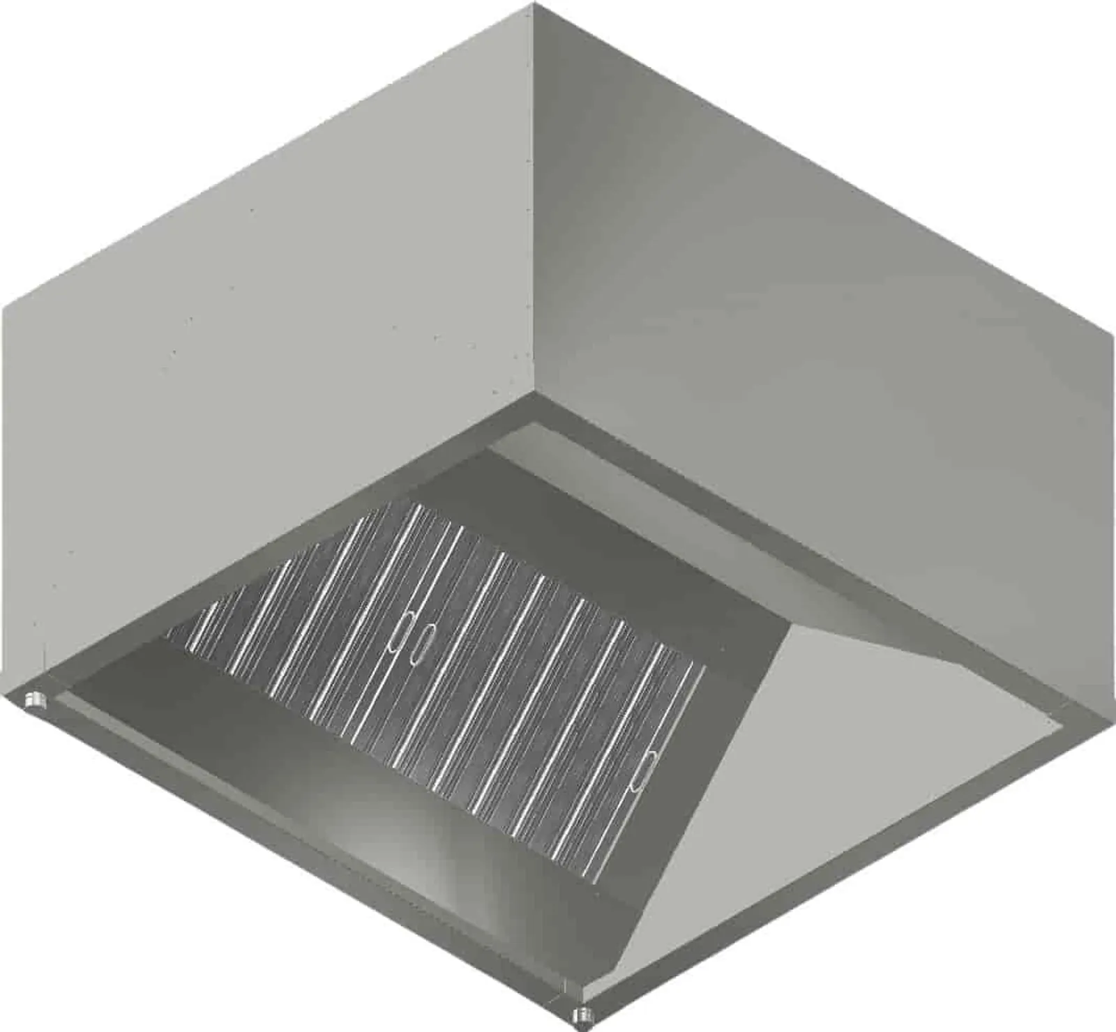Xtracta 1200 - Commercial Kitchen Exhaust Canopy (1200W x 1100D x 600H)