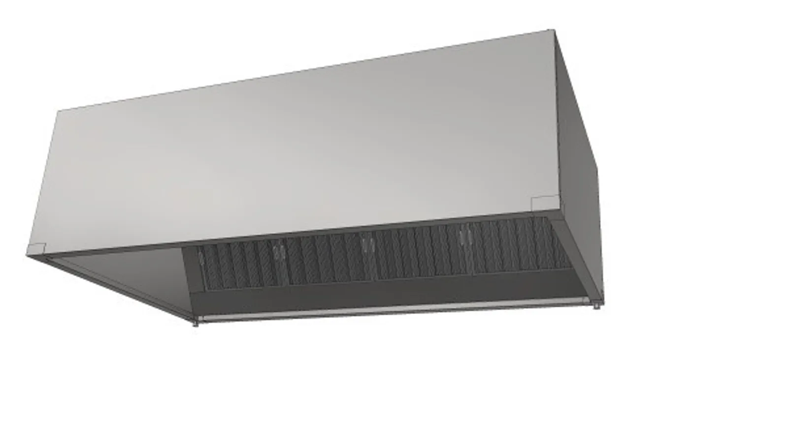 Xtracta 2200 - Commercial Kitchen Exhaust Canopy (2200W x 1230D x 600H)