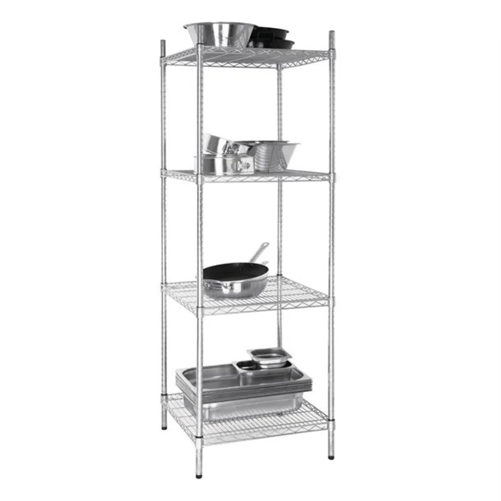 Vogue U884 - 4 Tier Wire Shelving Kit 610x610mm