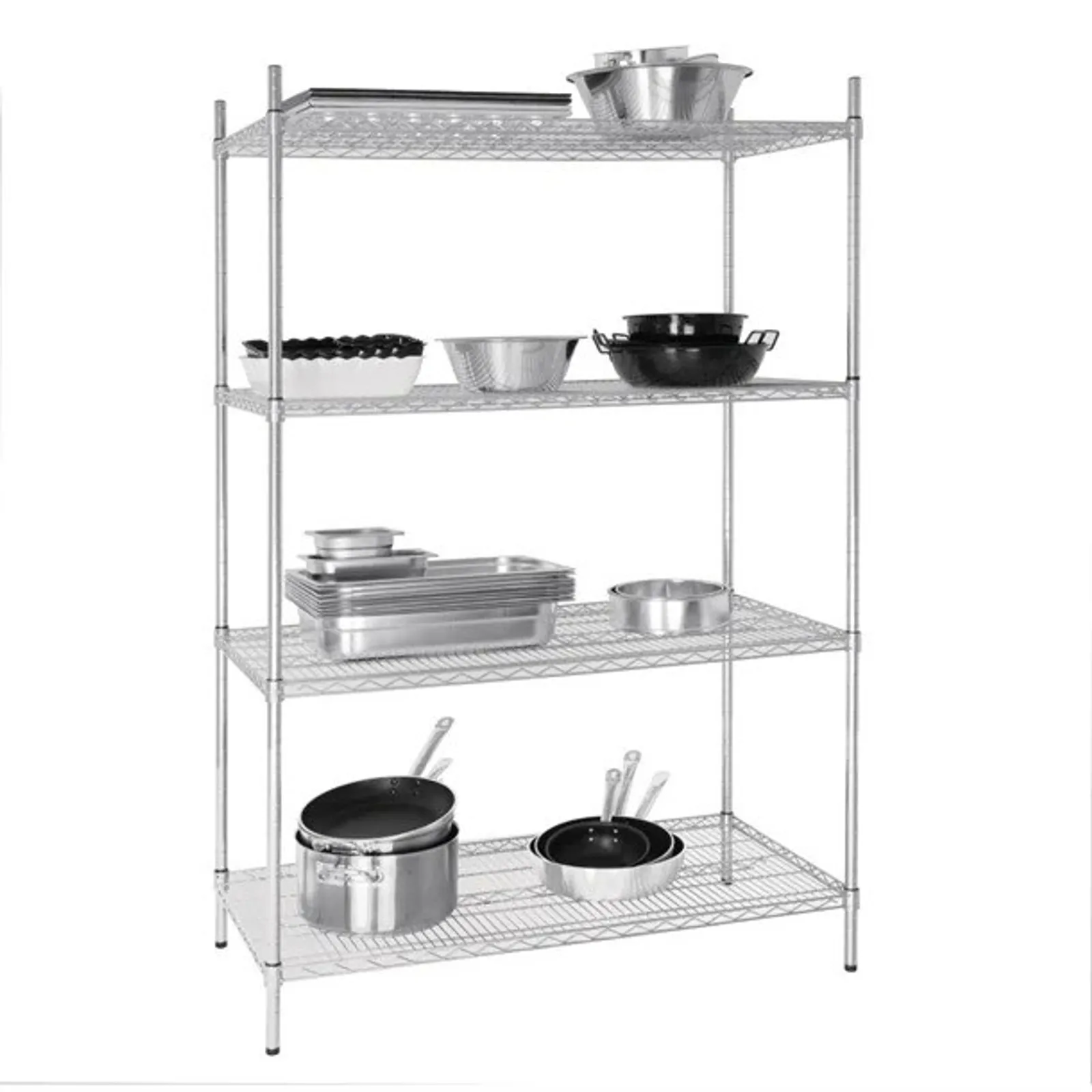 Vogue U257 - 4 Tier Wire Shelving Kit 1220x610mm