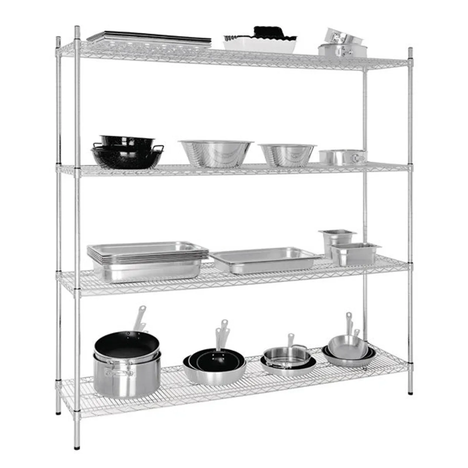Vogue L939 - 4 Tier Wire Shelving Kit - 1830x460mm