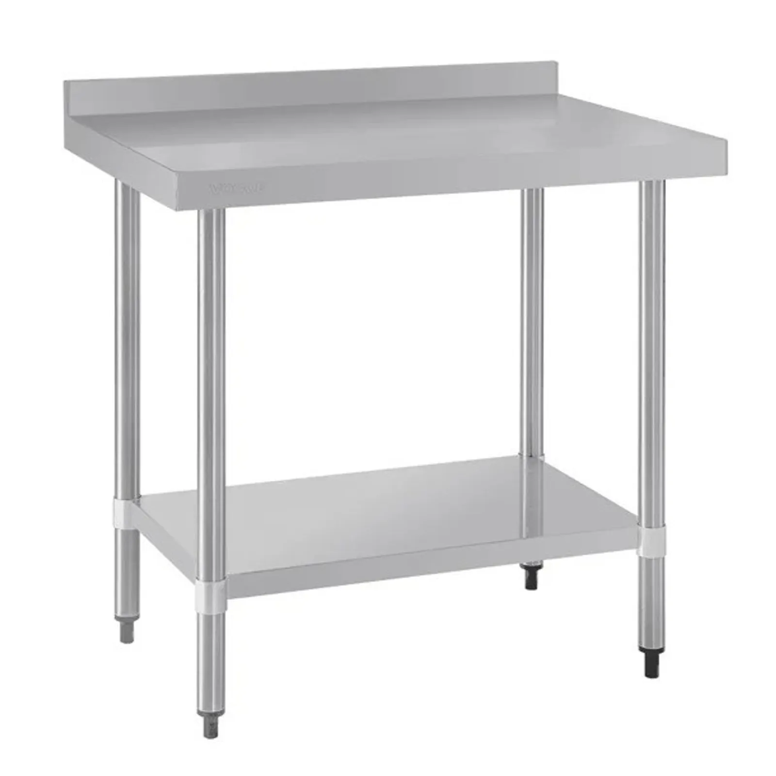 Vogue T380 - Stainless Steel Prep Table with Splashback 900mm