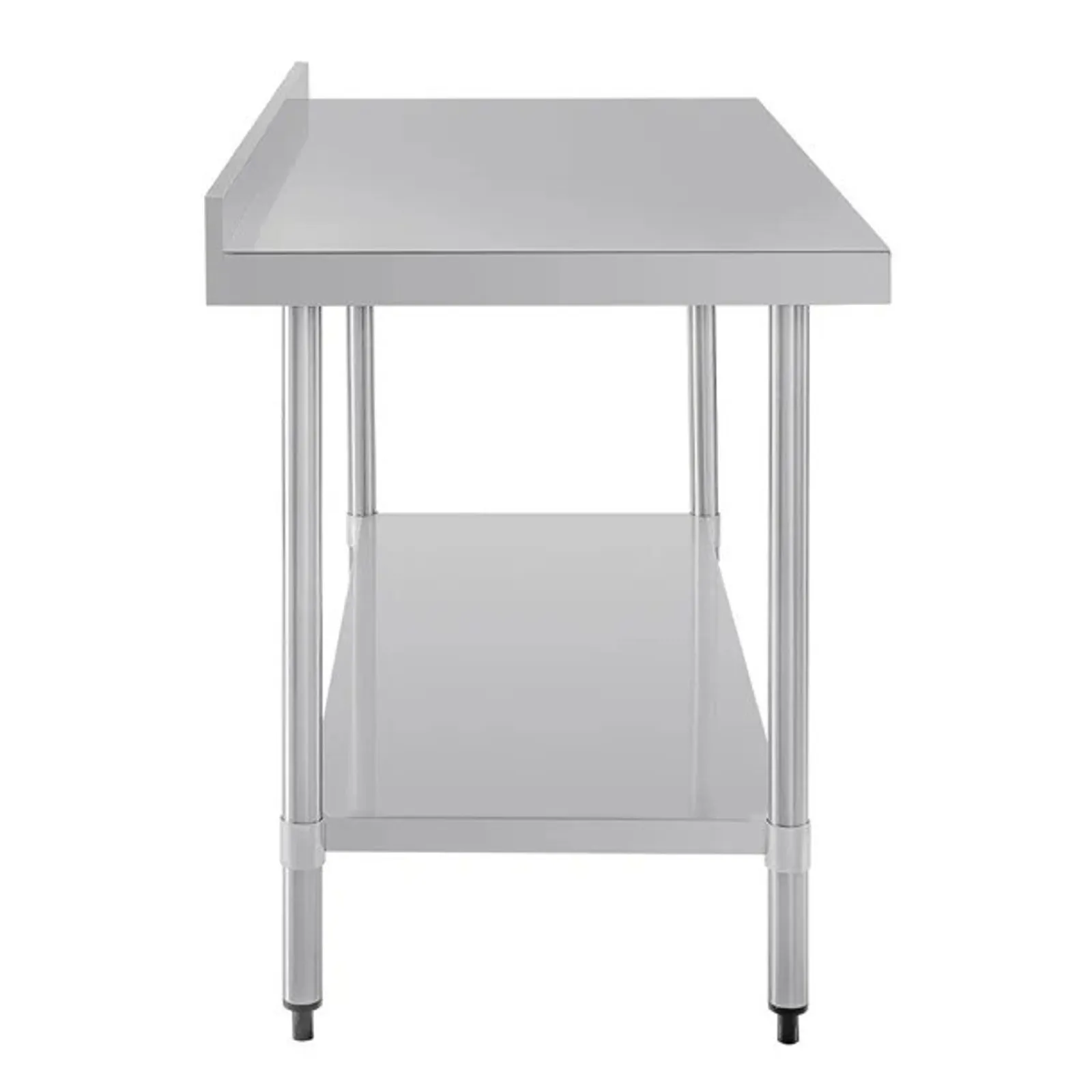 Vogue T382 - Stainless Steel Prep Table with Splashback 1500mm