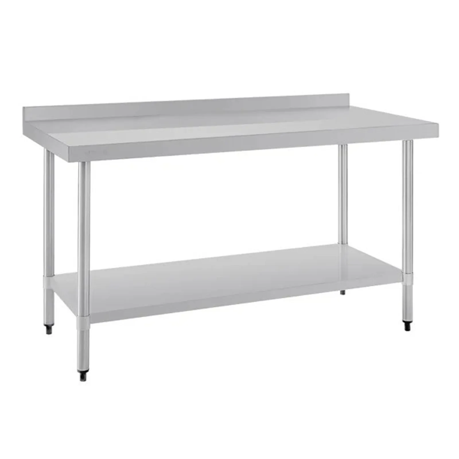 Vogue T382 - Stainless Steel Prep Table with Splashback 1500mm
