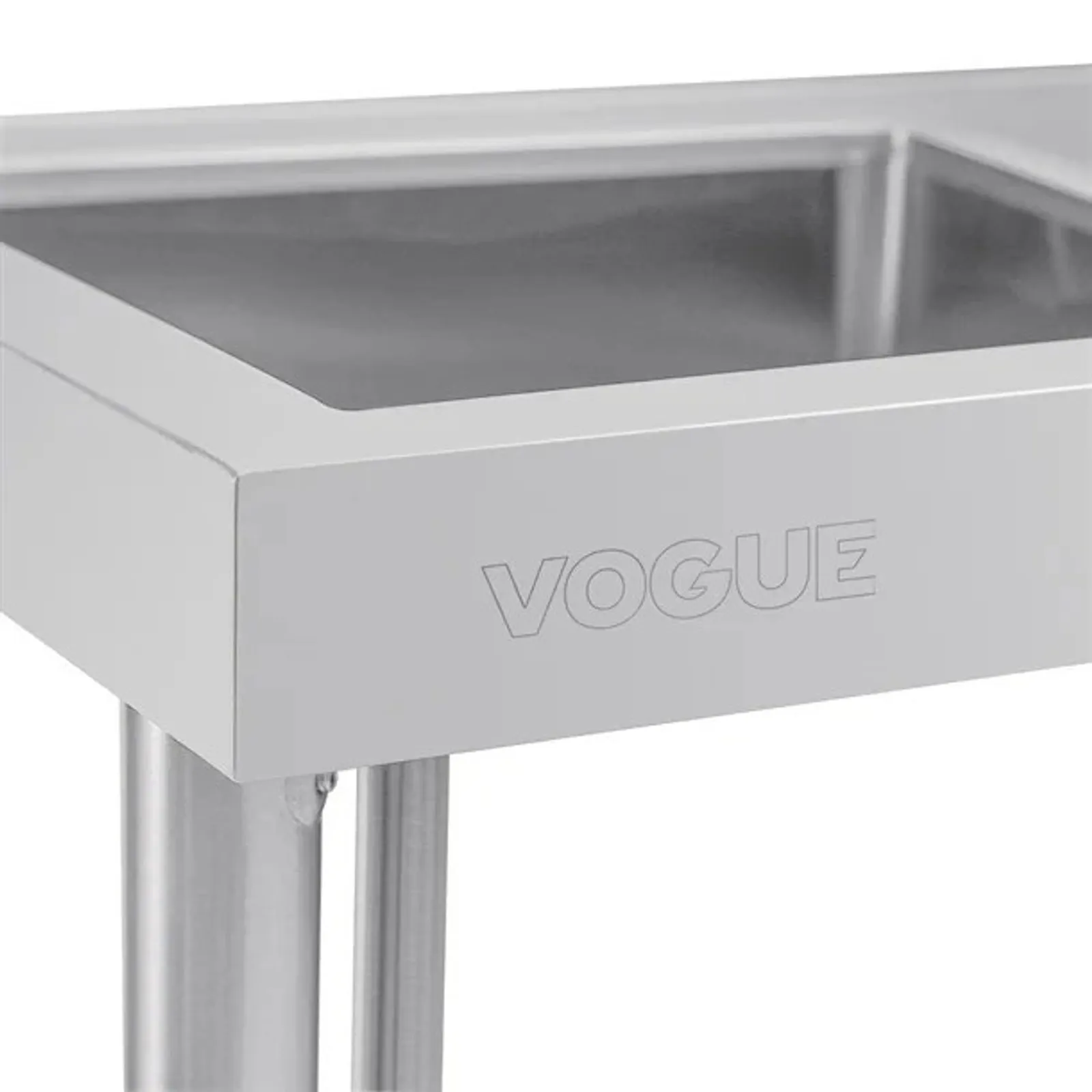 Vogue HC900 - Single Bowl Sink R/H Drainer - 1000mm 90mm Drain