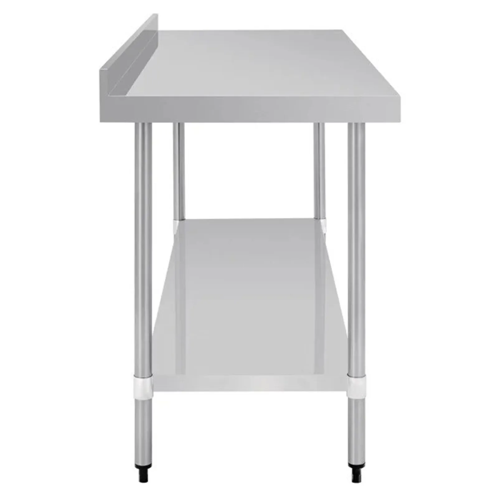 Vogue GJ509 - Stainless Steel Table with Splashback 1800mm