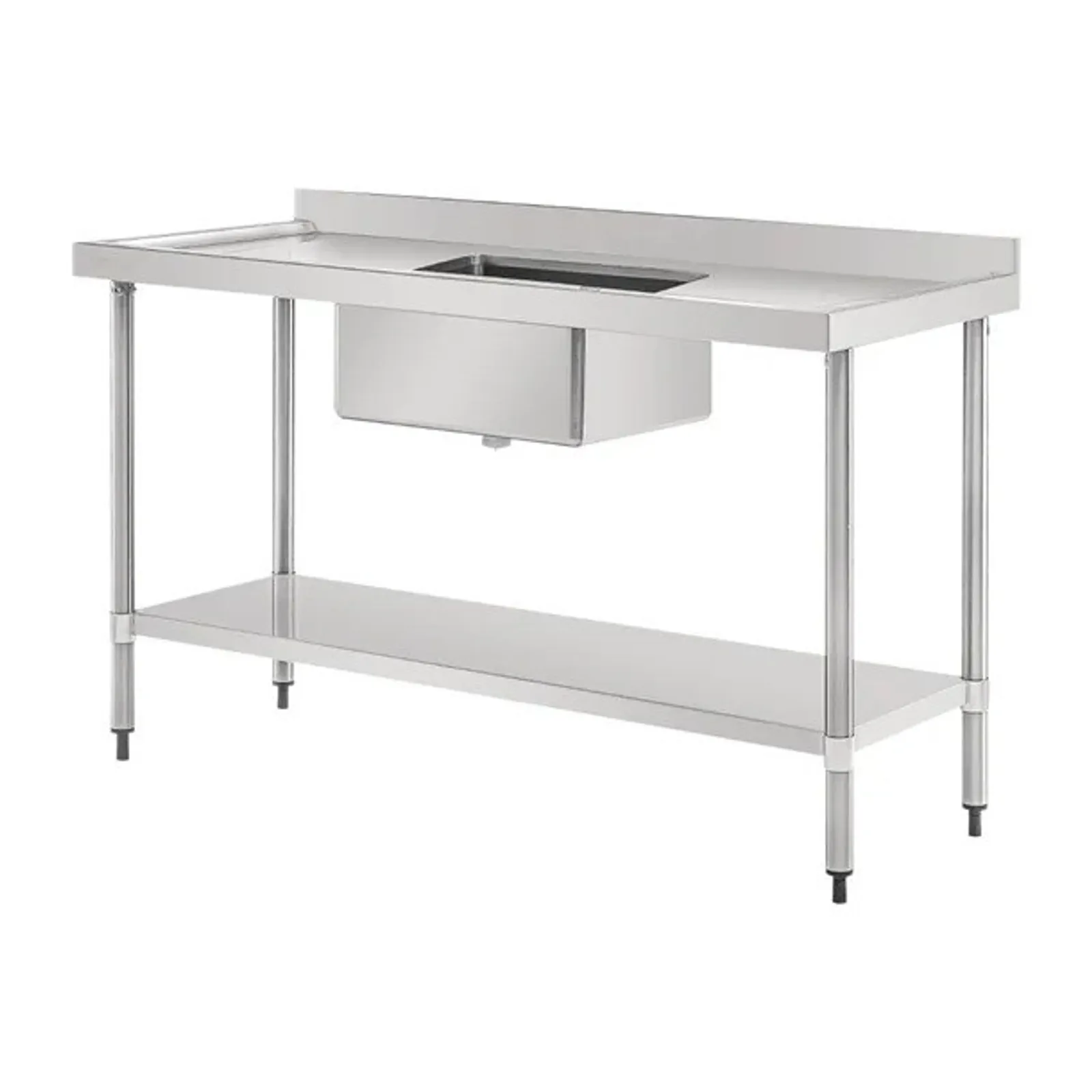 Vogue HC906 - Single Bowl Sink Double Drainer - 1500mm 90mm Drain