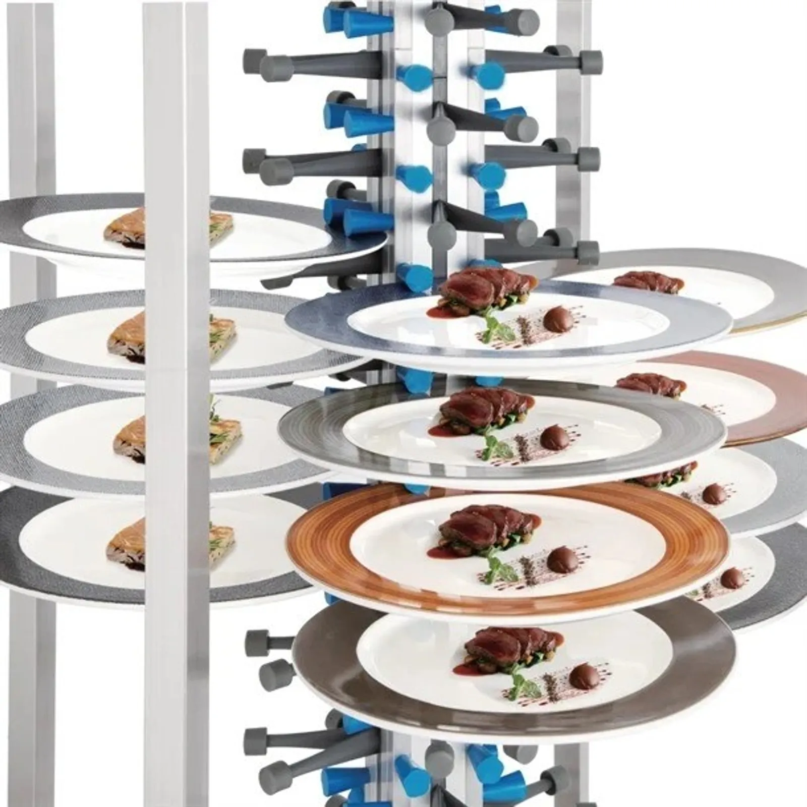 Vogue GK978 - Mobile Plate Rack 84 Plates