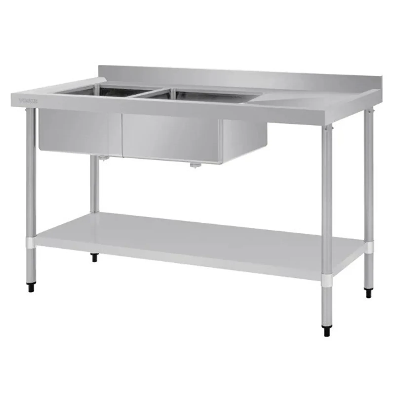 Vogue HC916 - Double Bowl Sink R/H Drainer - 1500mm x 700mm 90mm Drain