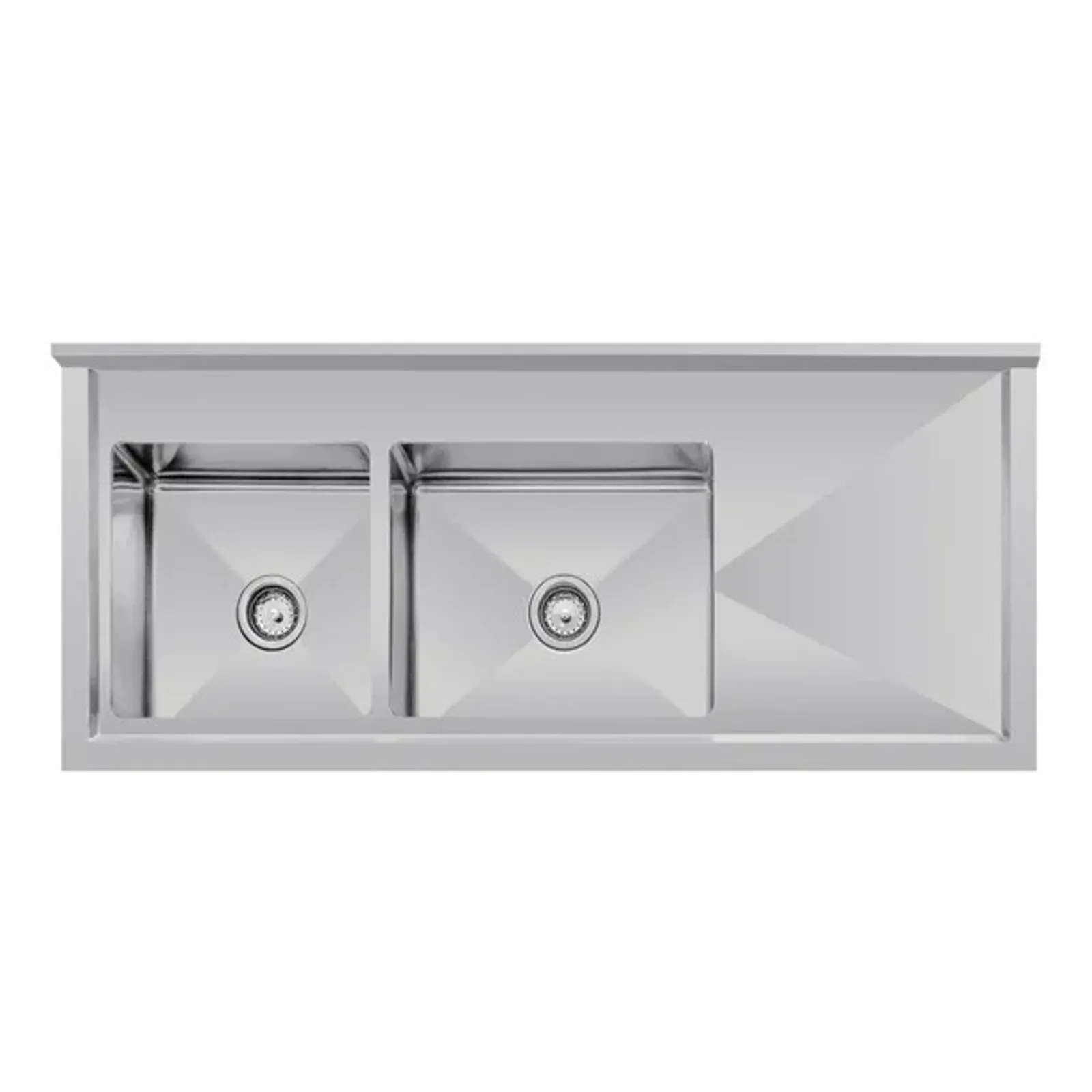 Vogue HC916 - Double Bowl Sink R/H Drainer - 1500mm x 700mm 90mm Drain