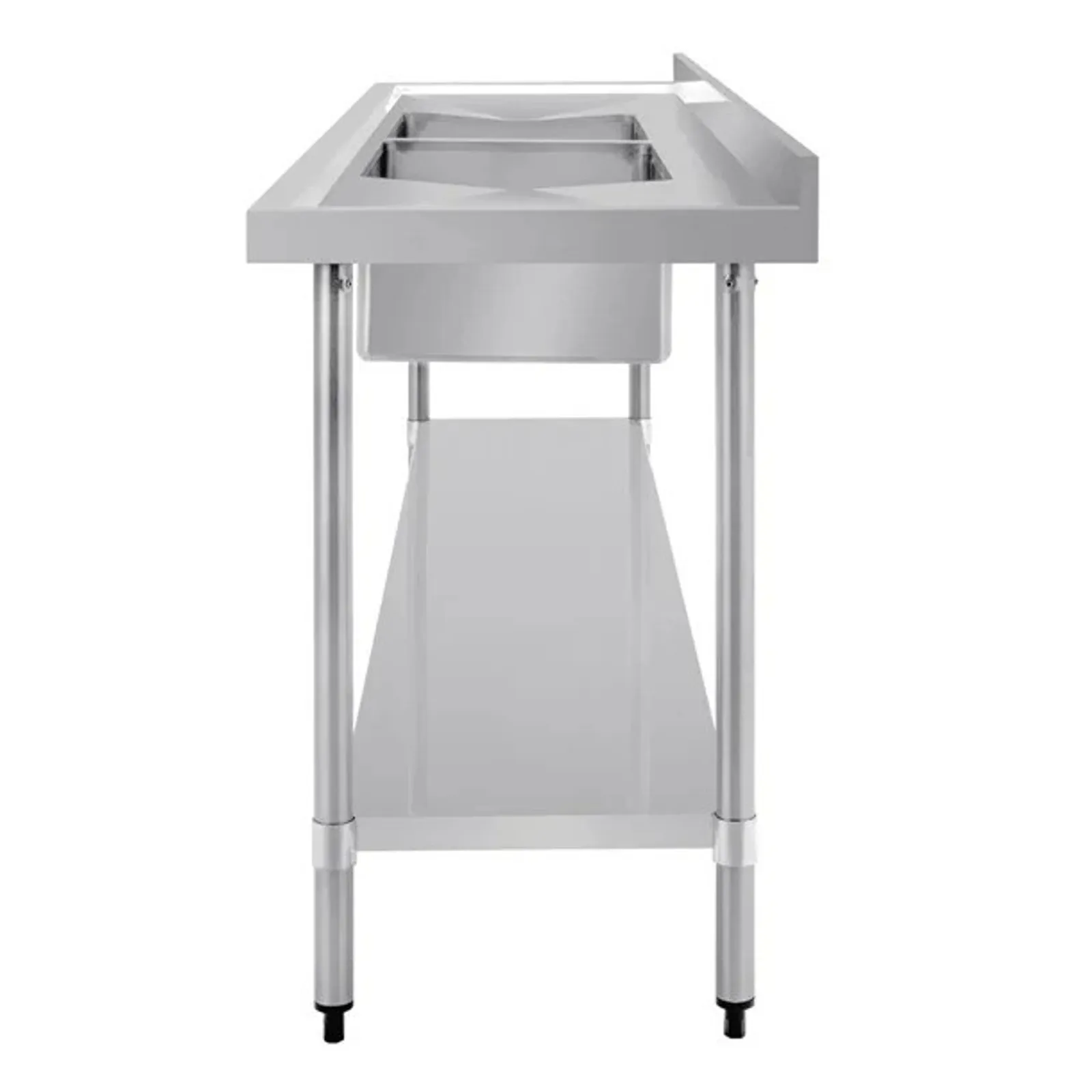 Vogue HC921 - Double Bowl Sink Double Drainer - 2400mm x 700mm 90mm Drain