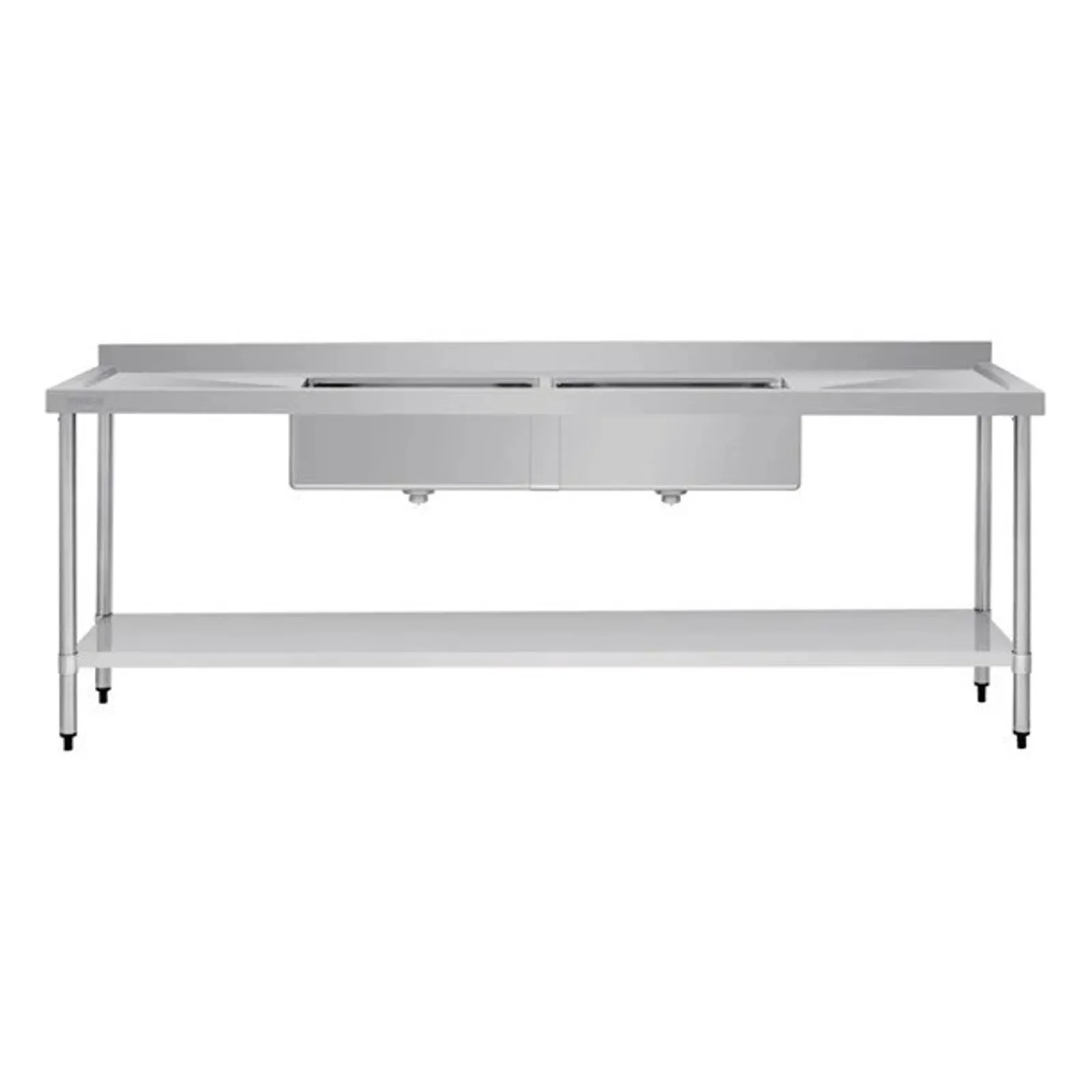 Vogue HC921 - Double Bowl Sink Double Drainer - 2400mm x 700mm 90mm Drain