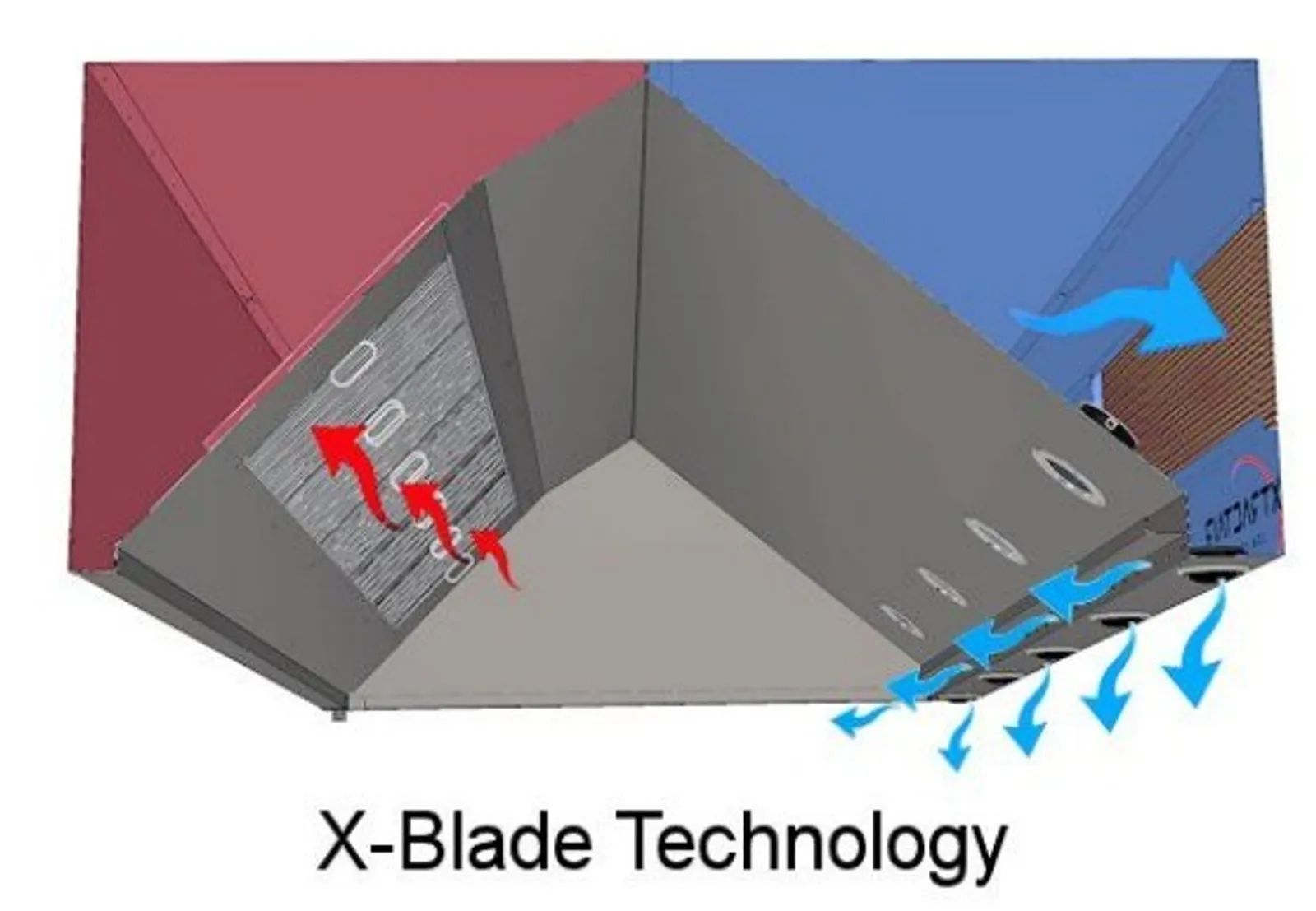 Xtractair XLV-5214 - Low Velocity Commercial Kitchen Exhaust Canopy (5200W x 1400D x 600H)