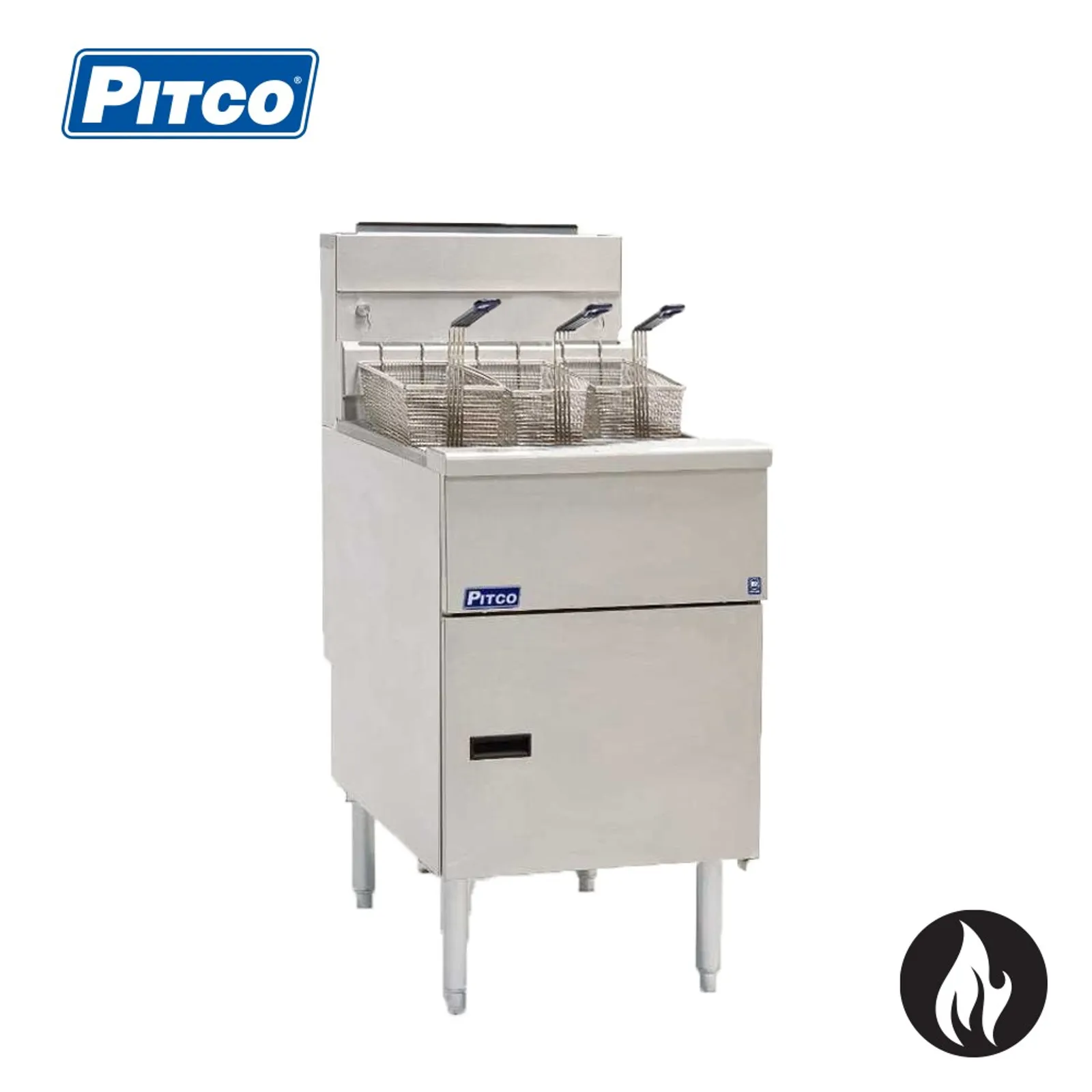 Pitco SG18-FR - Millivolt Fryer, Gas