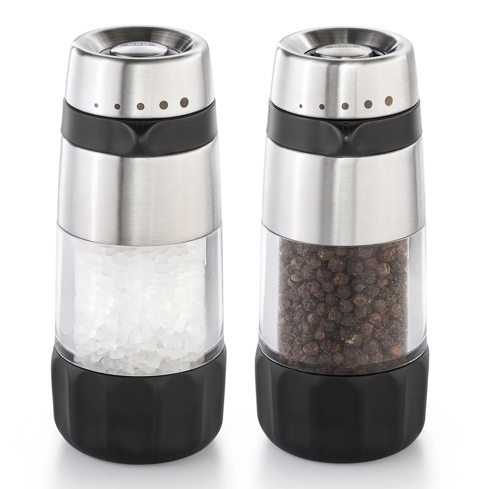 OXO 48224 - Accent Mess-Free Salt & Pepper Grinder Set