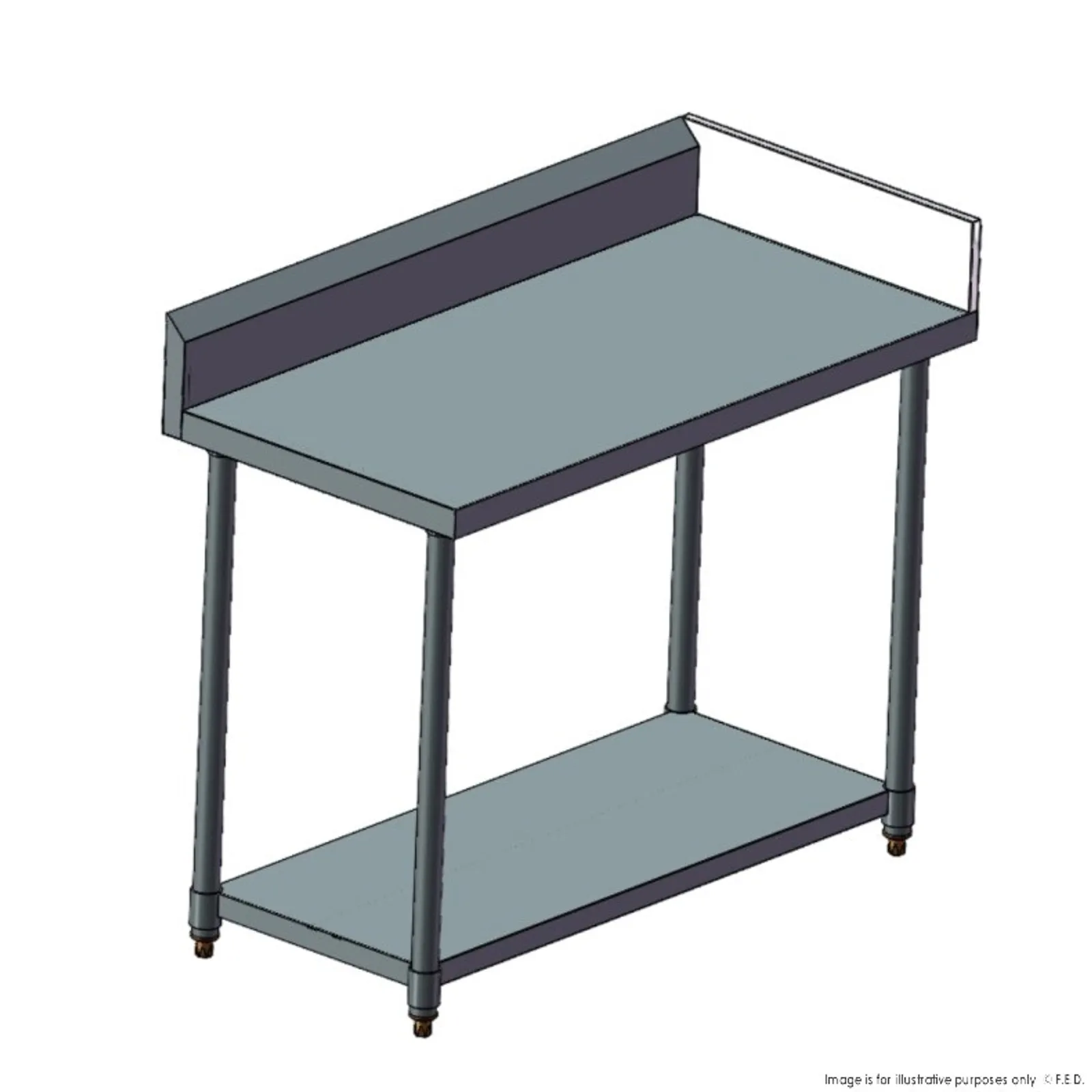 Modular System WBB7-SBL - Splashback Extension for Premium 700 Series Bench