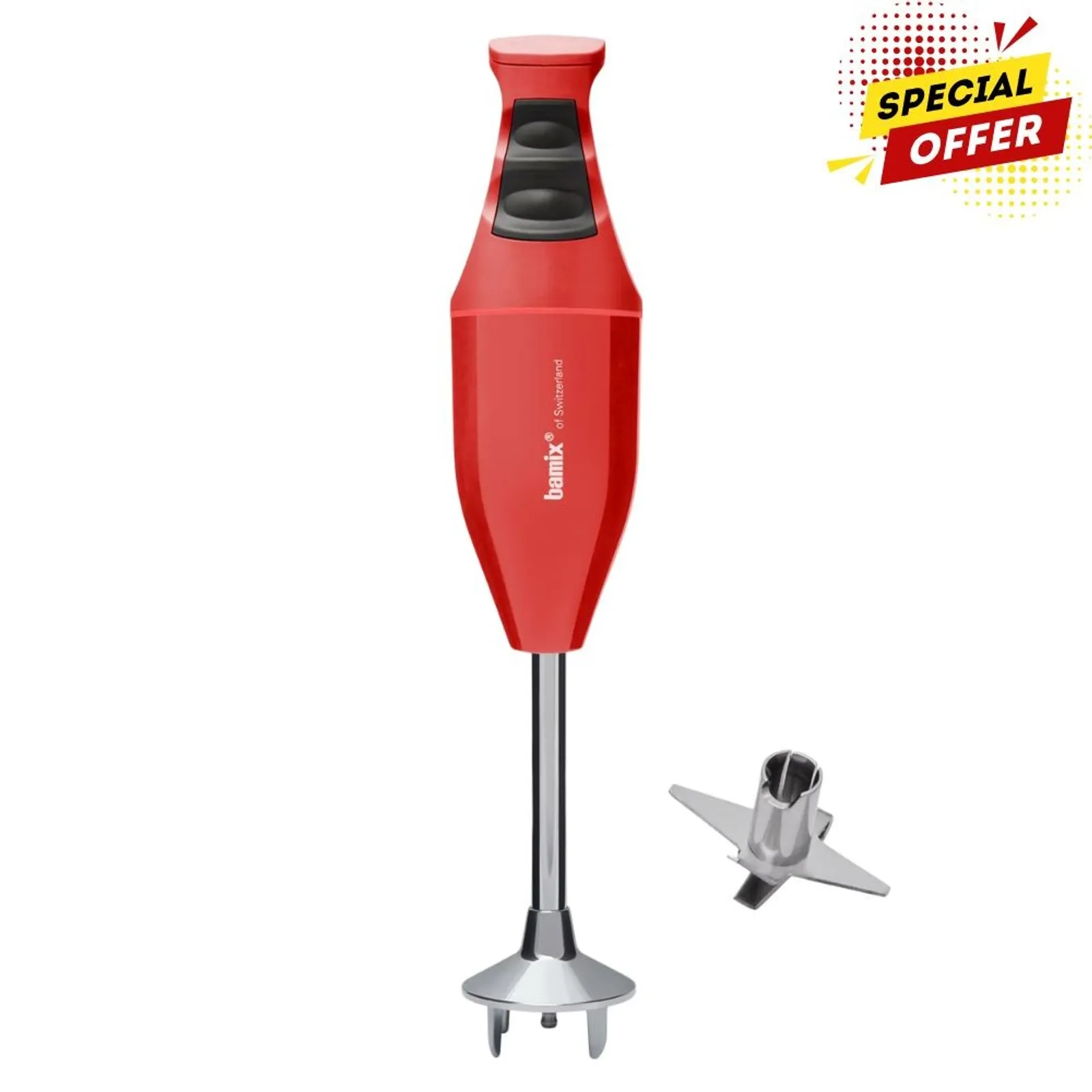 Bamix 76011 - Classic Immersion Blender 140W Red