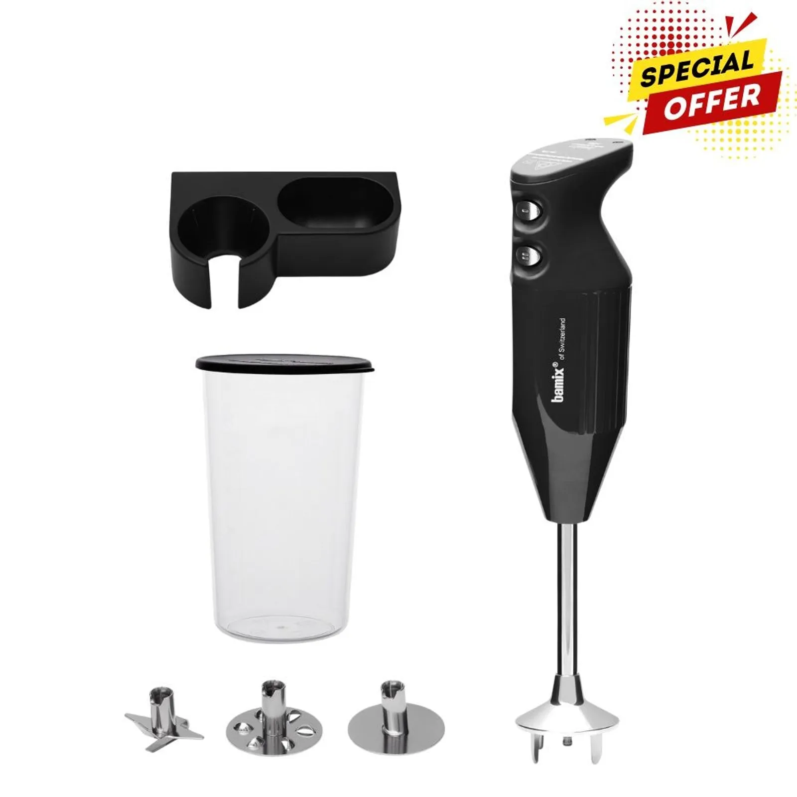 Bamix 76032 - Mono Immersion Blender 140W Black