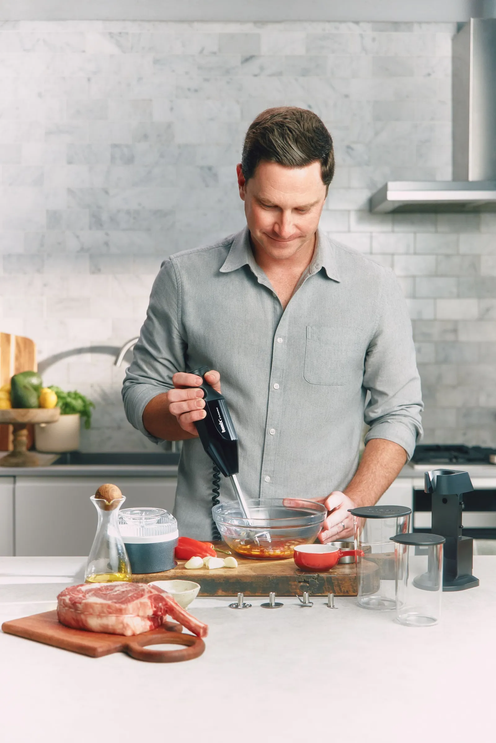 Bamix 76075 - Speciality Grill & Chill BBQ Immersion Blender 200W Black