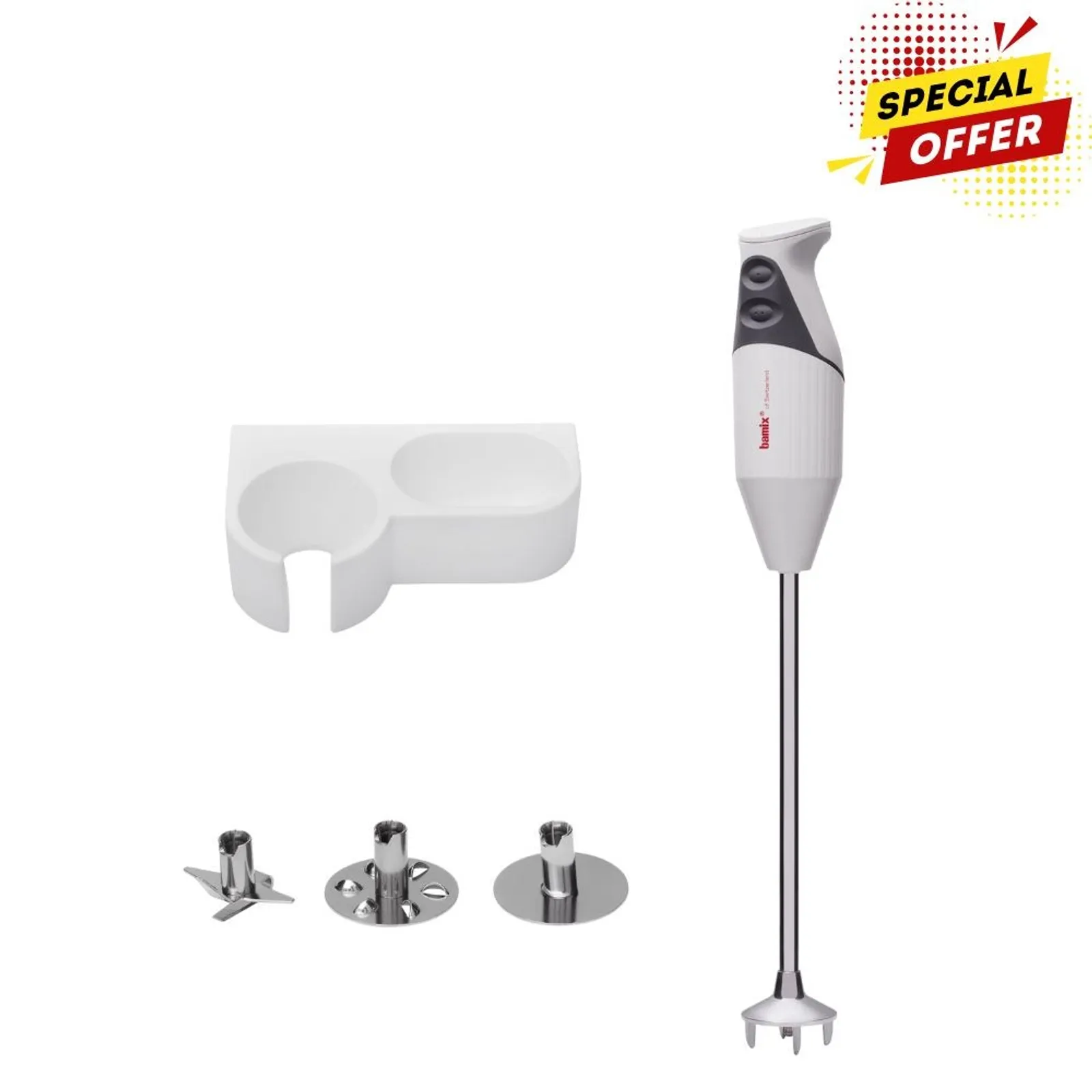 Bamix 76160 - Gastro Immersion Blender 350W Light Grey