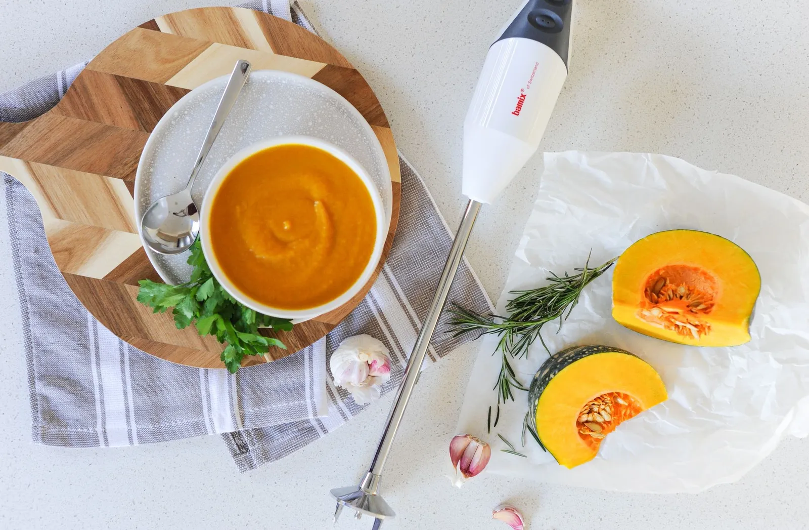 Bamix 76160 - Gastro Immersion Blender 350W Light Grey