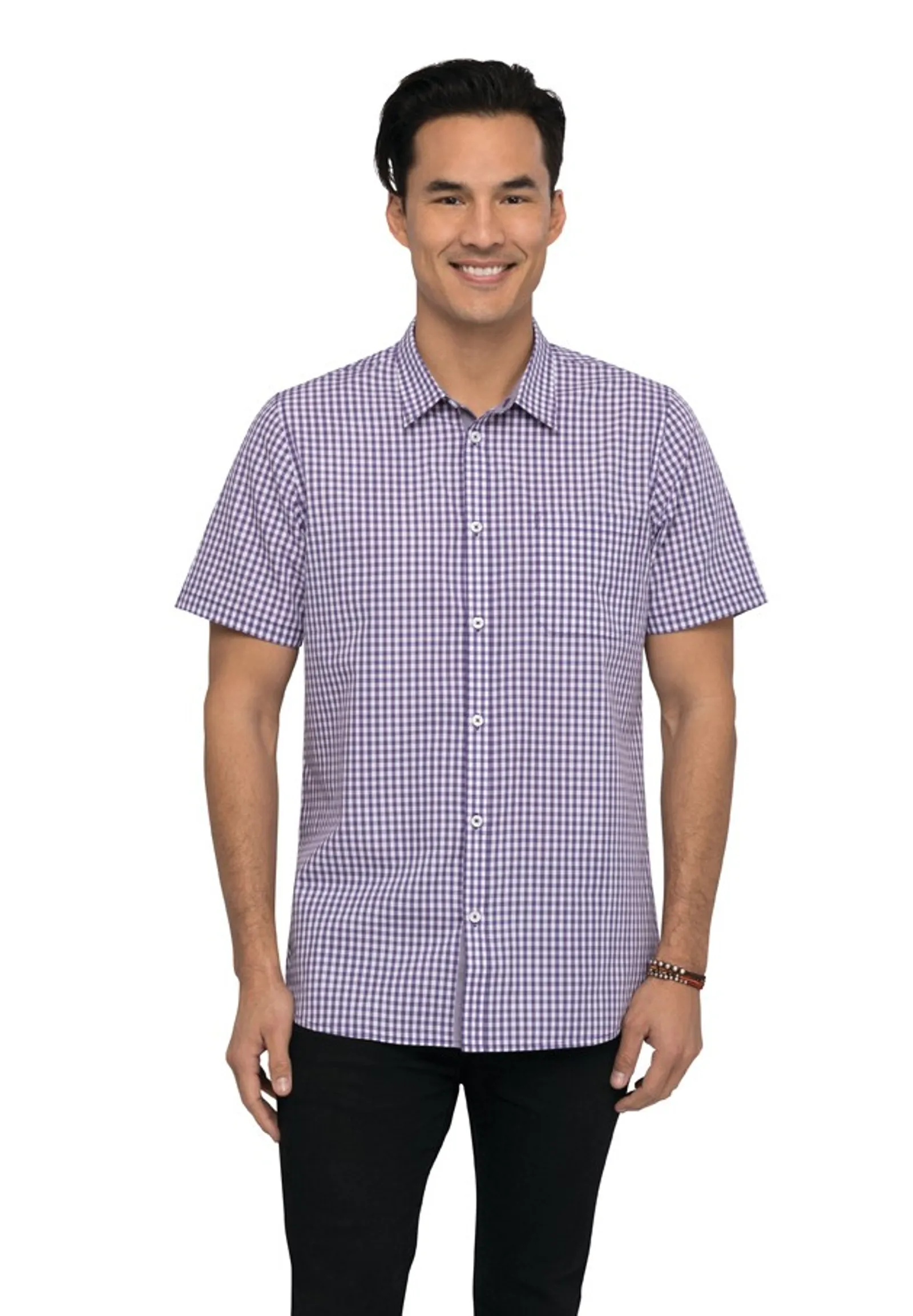 Chef Works SHC02 Gingham Mens Dress Shirt