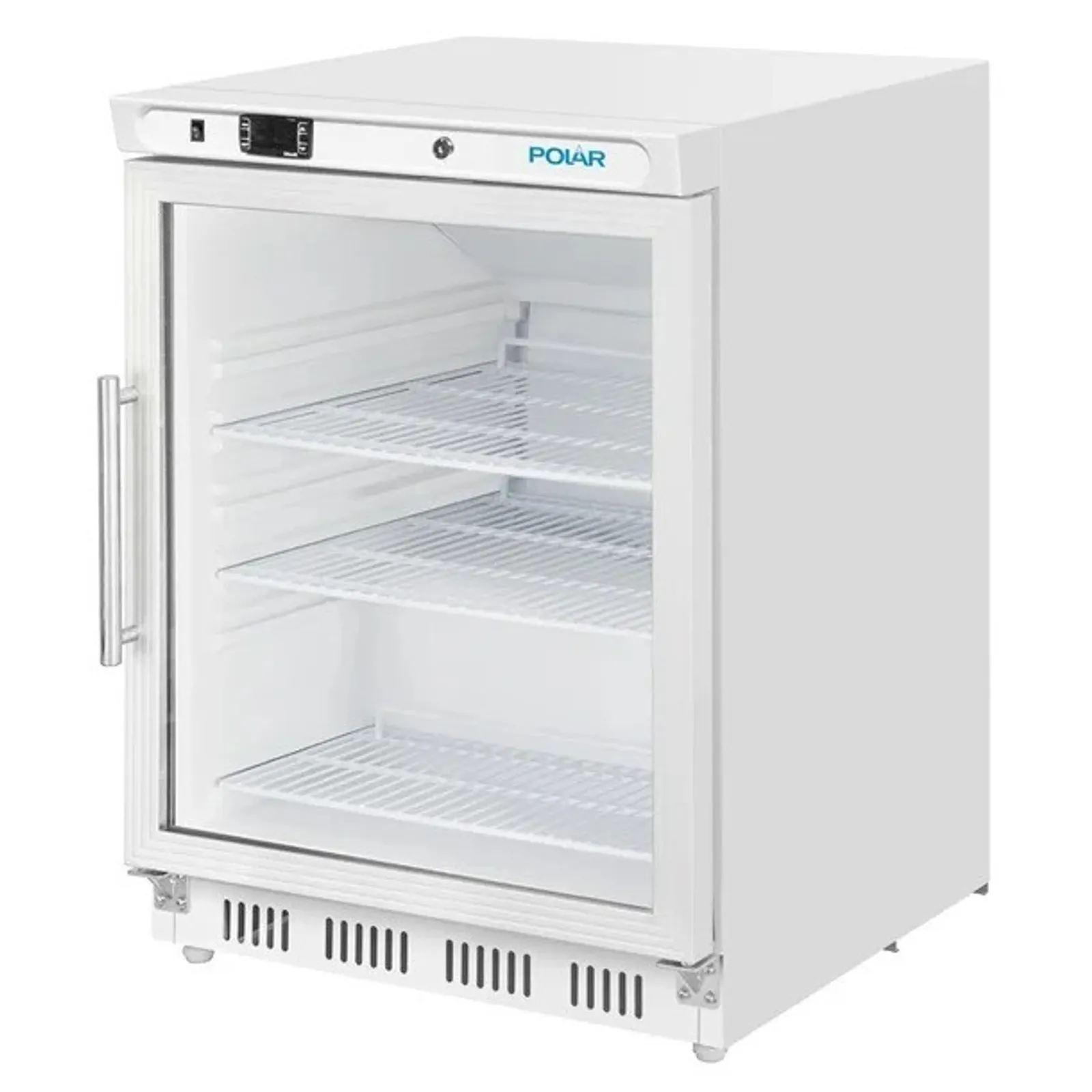 Polar CZ785-A - Under Counter White Display Fridge 150Ltr