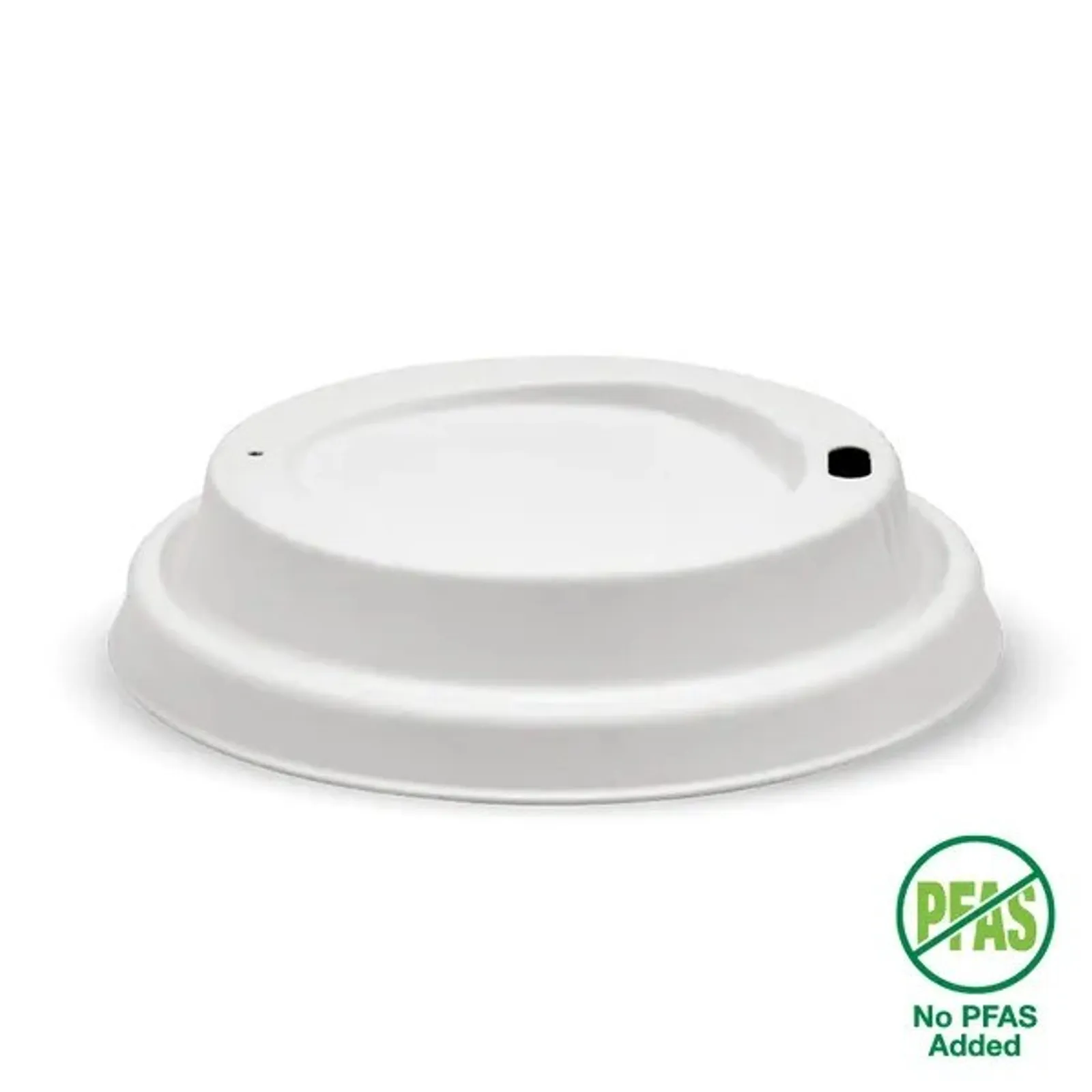 BioPak BCL-12PULP-W-V3 - 90mm Large White Plant Fibre BioCup Lid