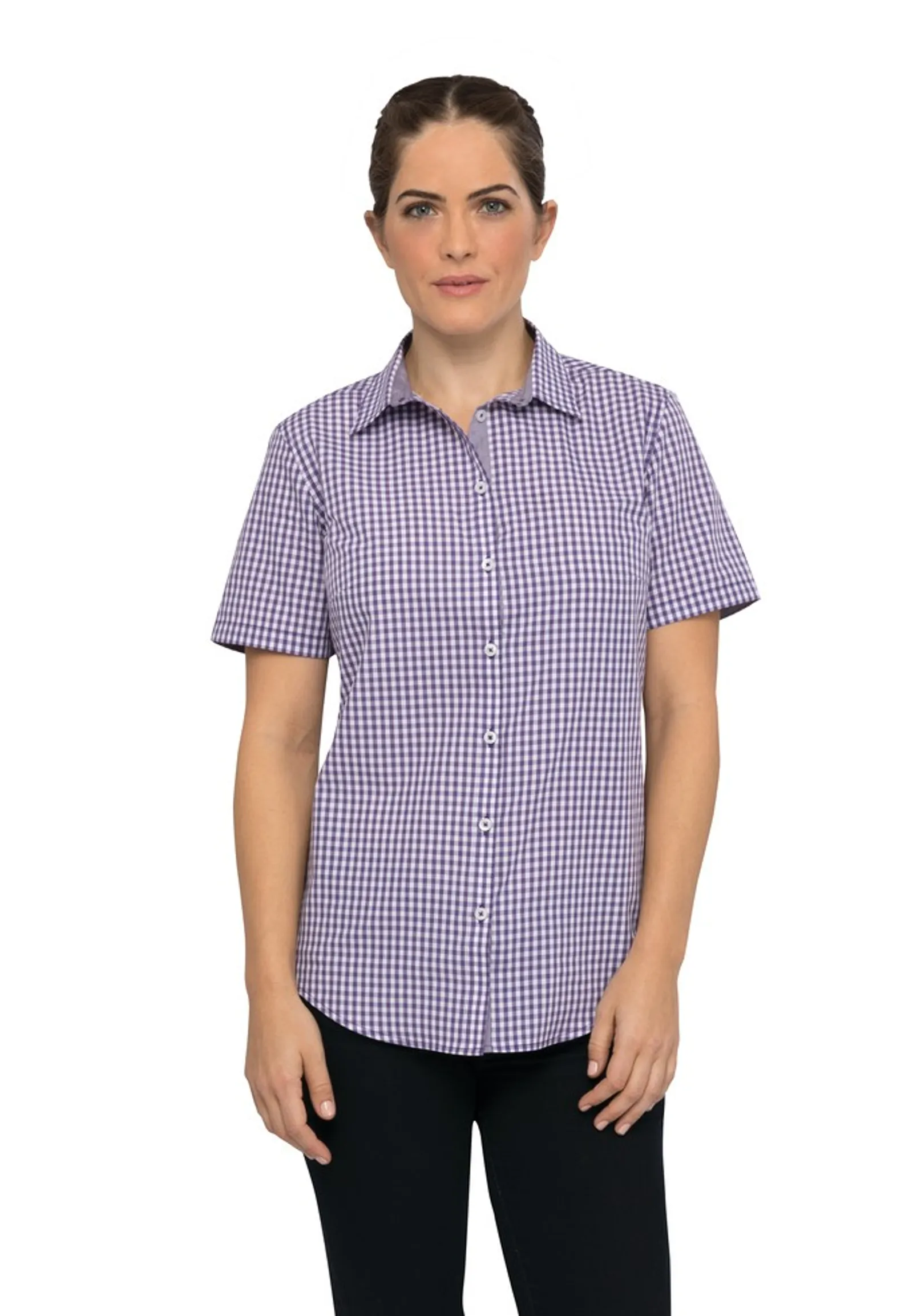 Chef Works SHC02W Gingham Womens Dress Shirt