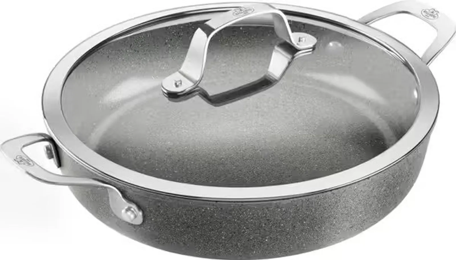 Ballarini Salina Saute Pan w/Lid 28cm Ceramic Titanium