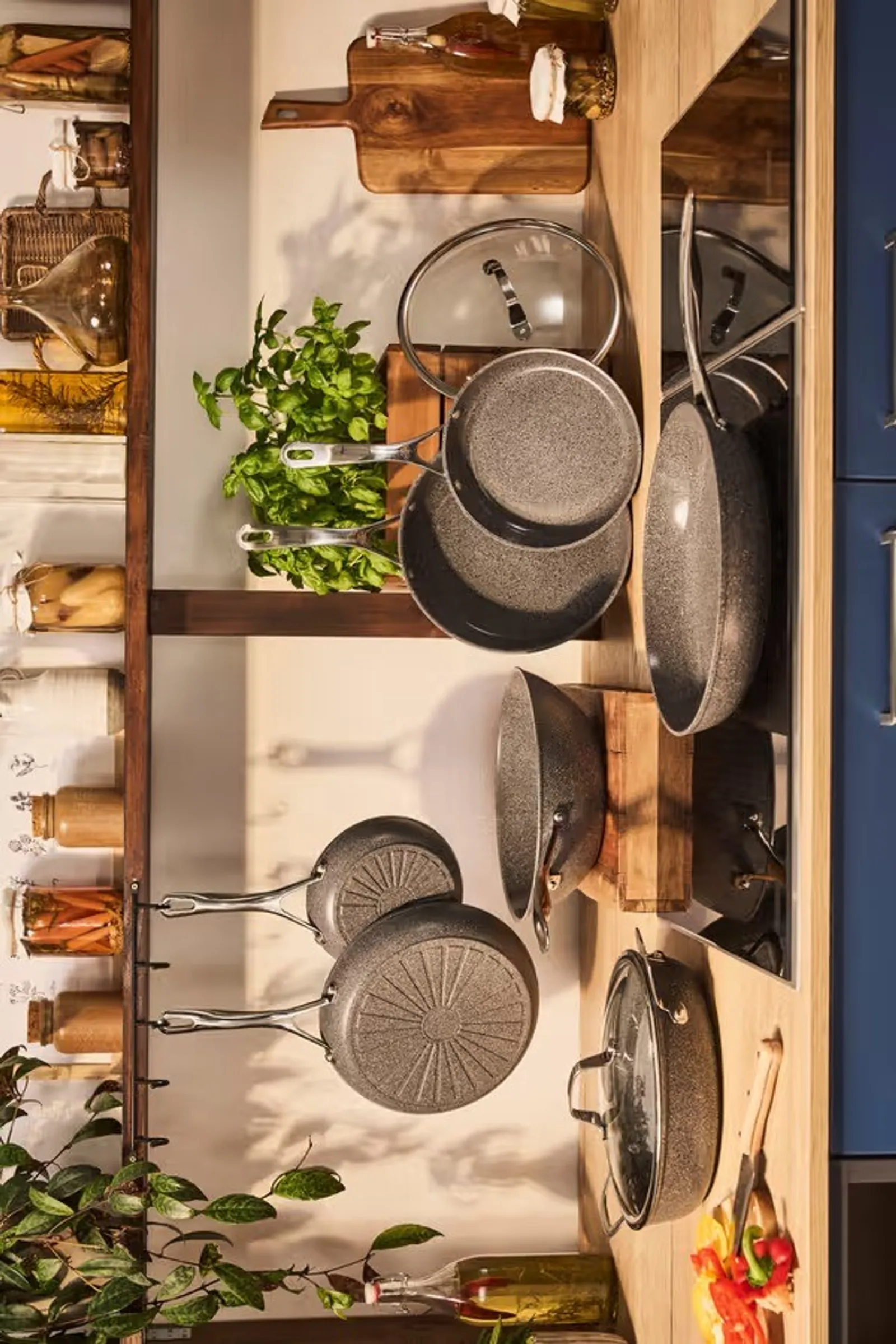 Ballarini Salina Saute Pan w/Lid 28cm Ceramic Titanium