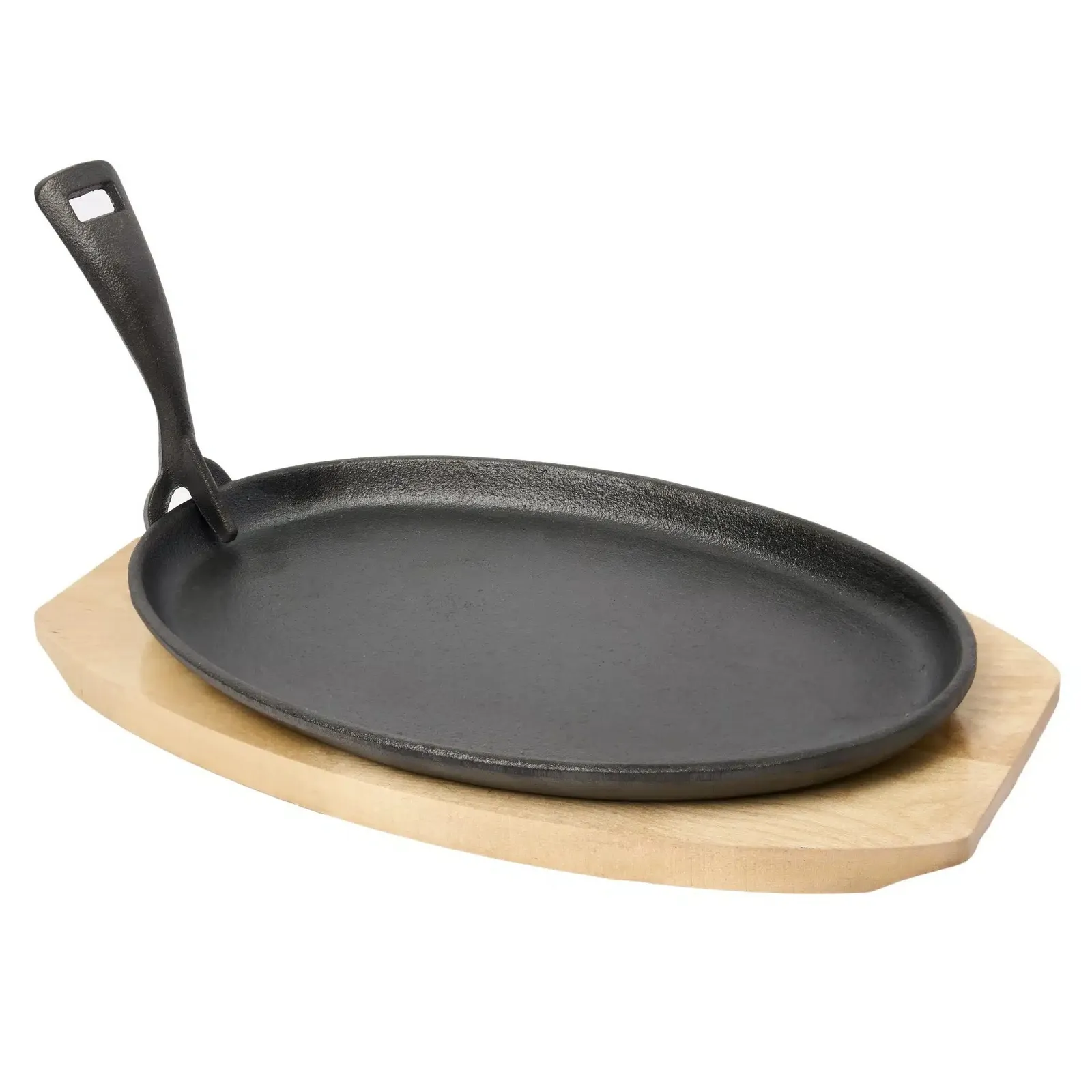 KH Khast 19234 - Sizzle Plate Oval With Wooden Tray