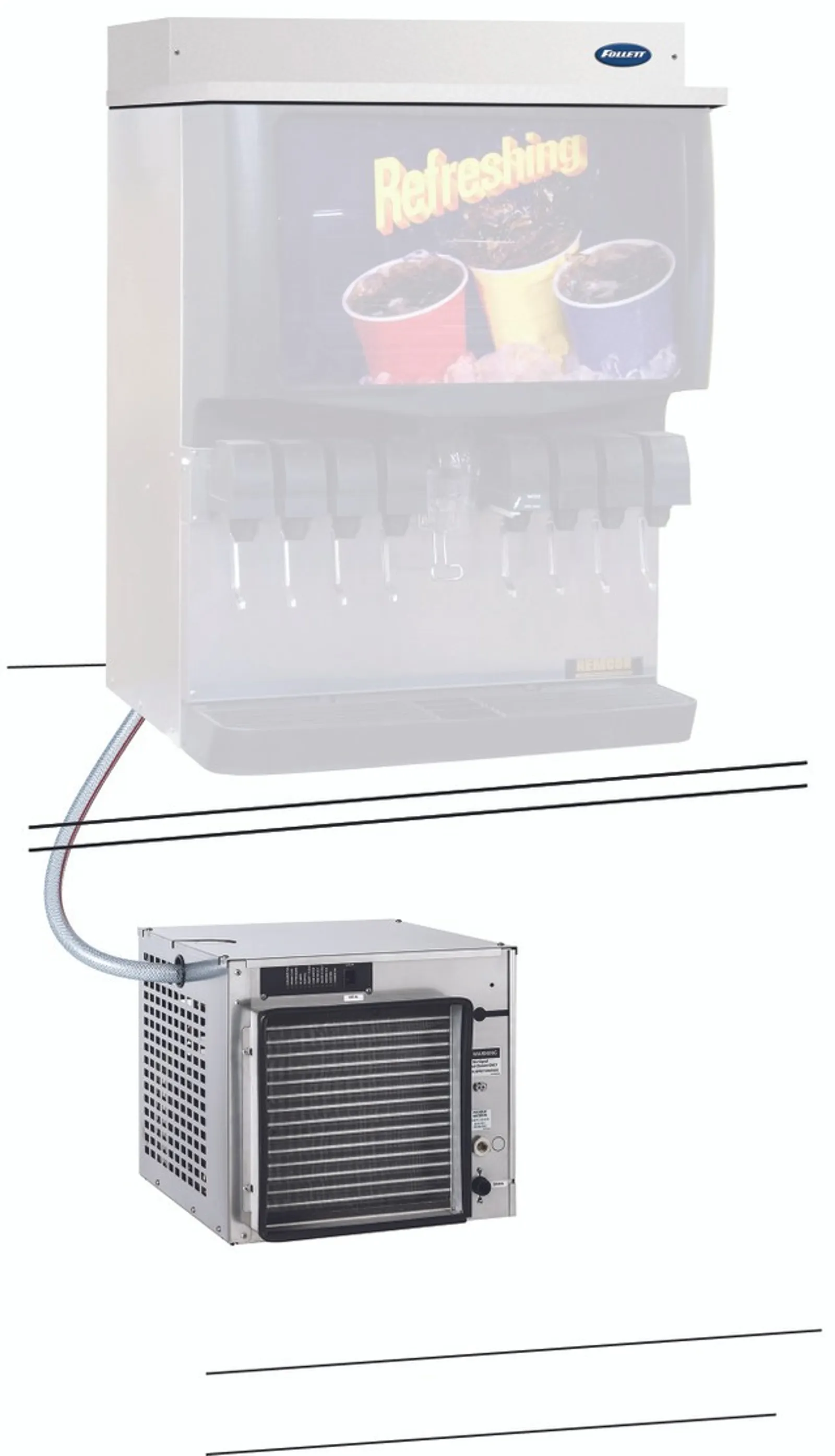 Follet MCE414AHS/ABS - Maestro Plus Chewblet Ice Maker with RIDE Technology 193kg