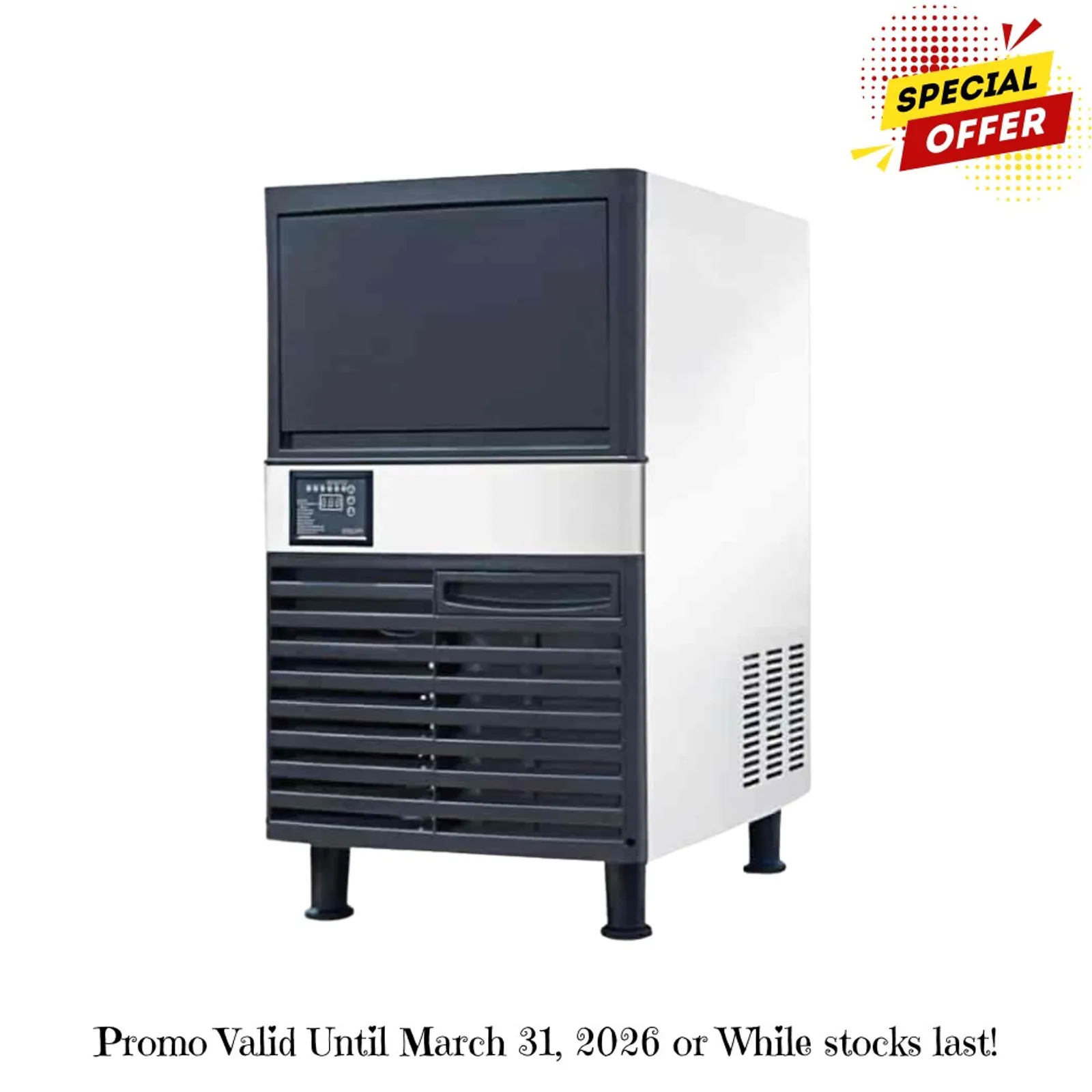 AG Equipment ICE36 - Undercounter Ice Machine/Maker Cube Ice - 36Kg/24Hr