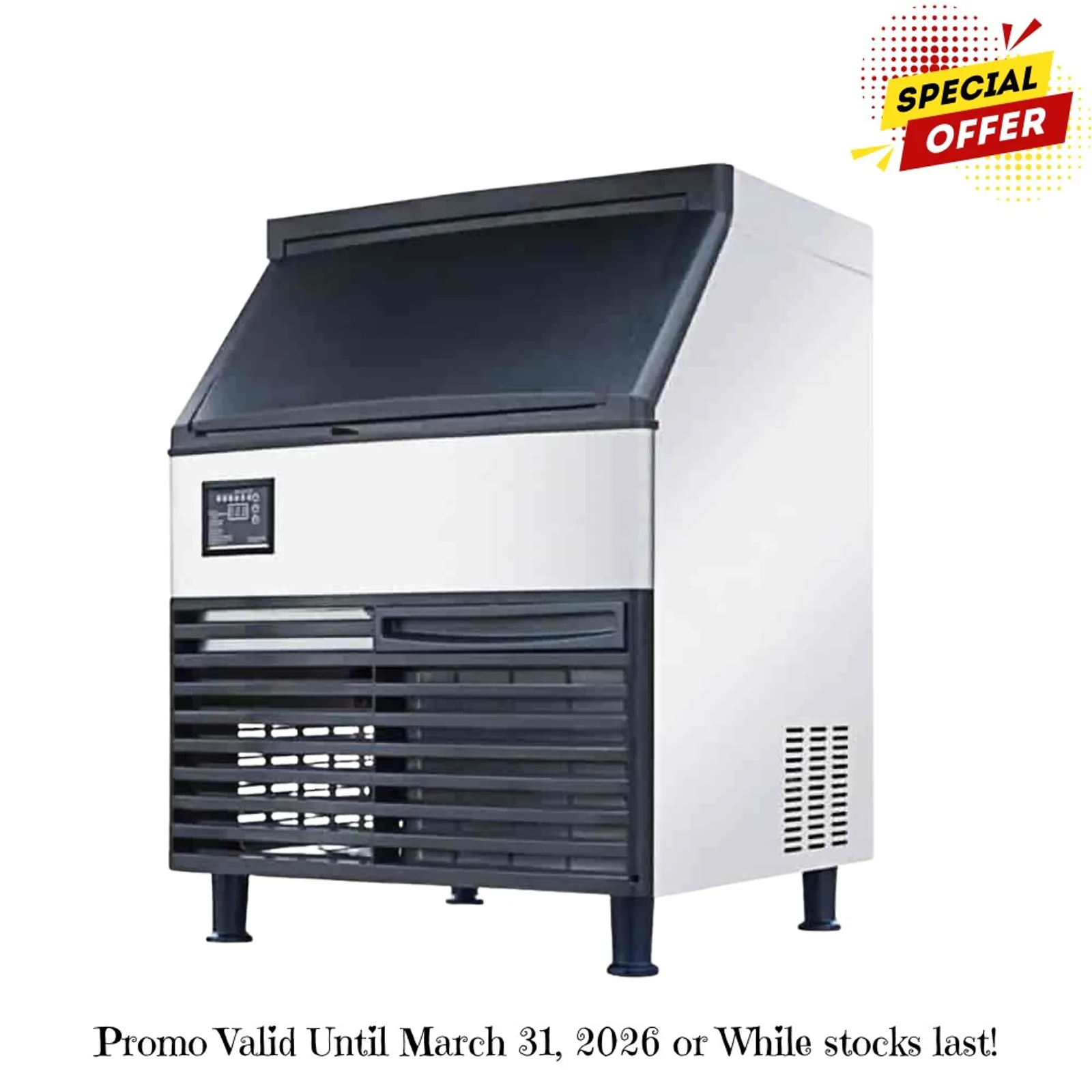 AG Equipment ICE95 - Free standing Ice Machine cube ice - 95Kg/24Hr