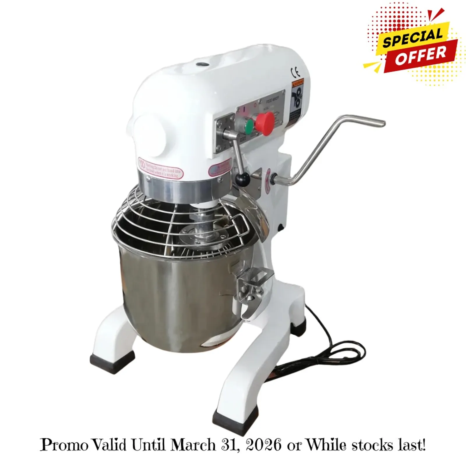 AG Equipment P15 - 15 Litre Planetary Food & Dough Mixer