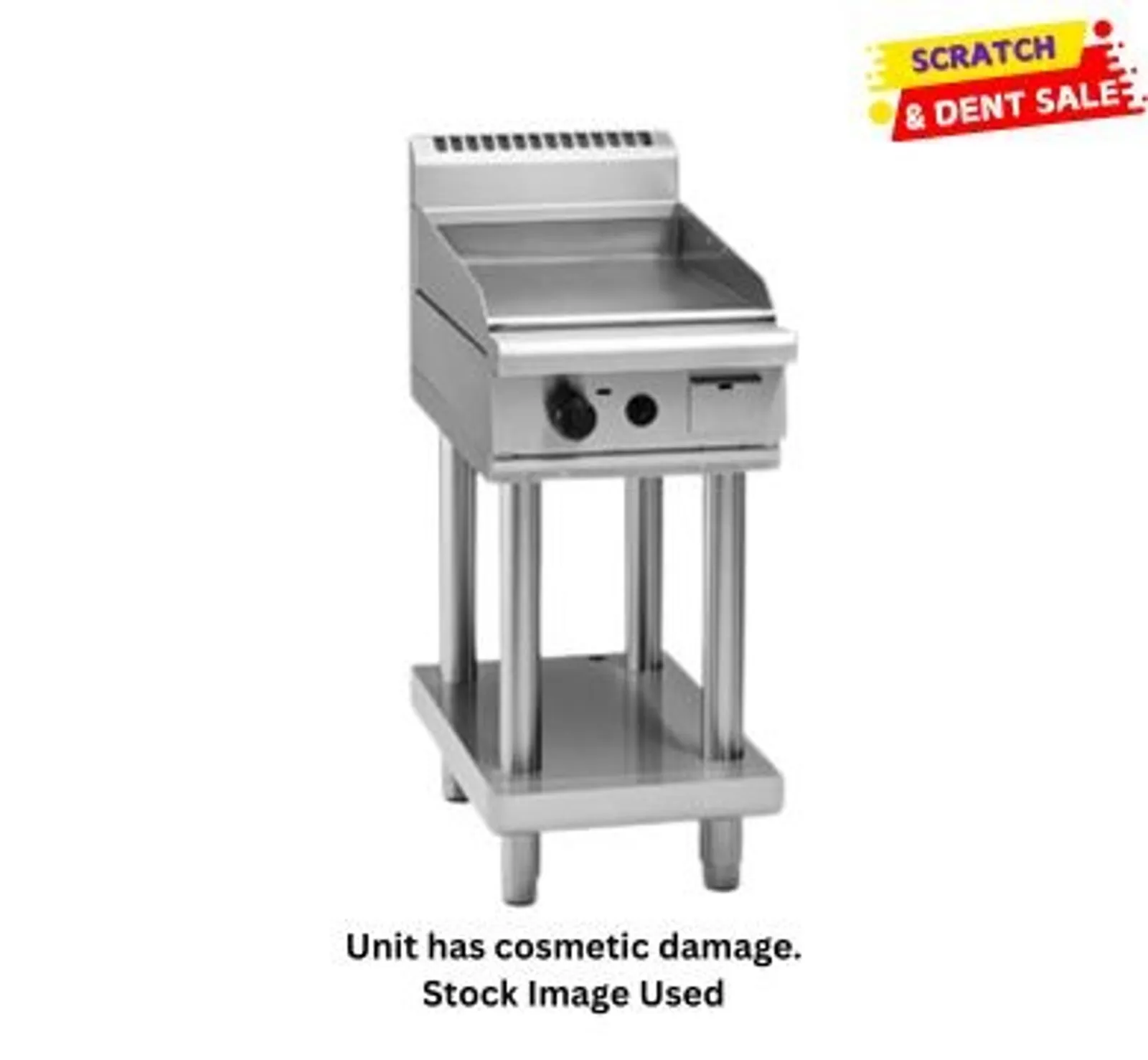 Waldorf 800 Series GP8450G-LS - 450mm Gas Griddle - Leg Stand - Clearance