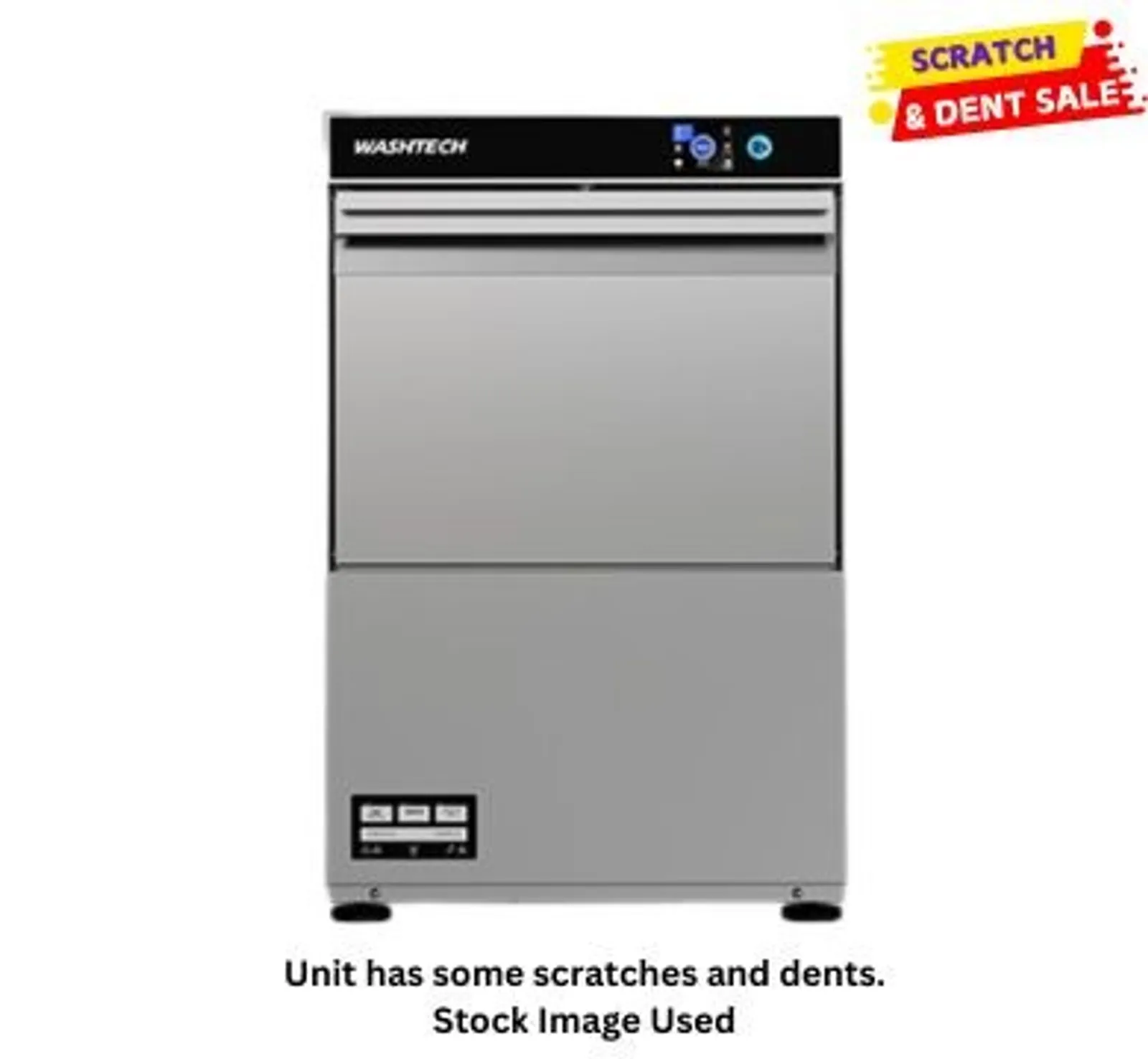 Washtech GM-R - Professional Undercounter Glasswasher / Dishwasher - 450mm Rack - Clearance