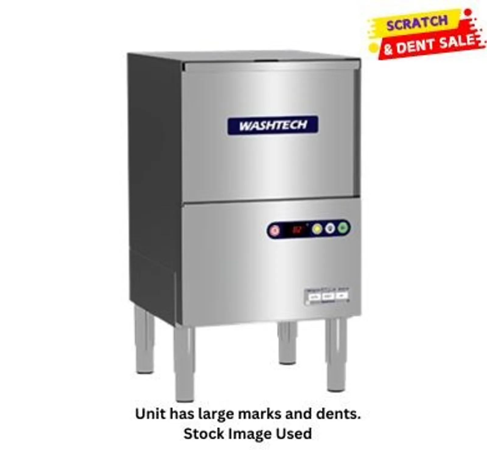 Washtech GE - Economy Compact Glasswasher - 365mm Rack - Clearance