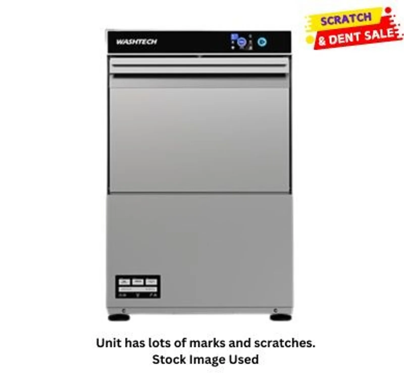 Washtech GM-R - Professional Undercounter Glasswasher / Dishwasher - 450mm Rack - Clearance (3)