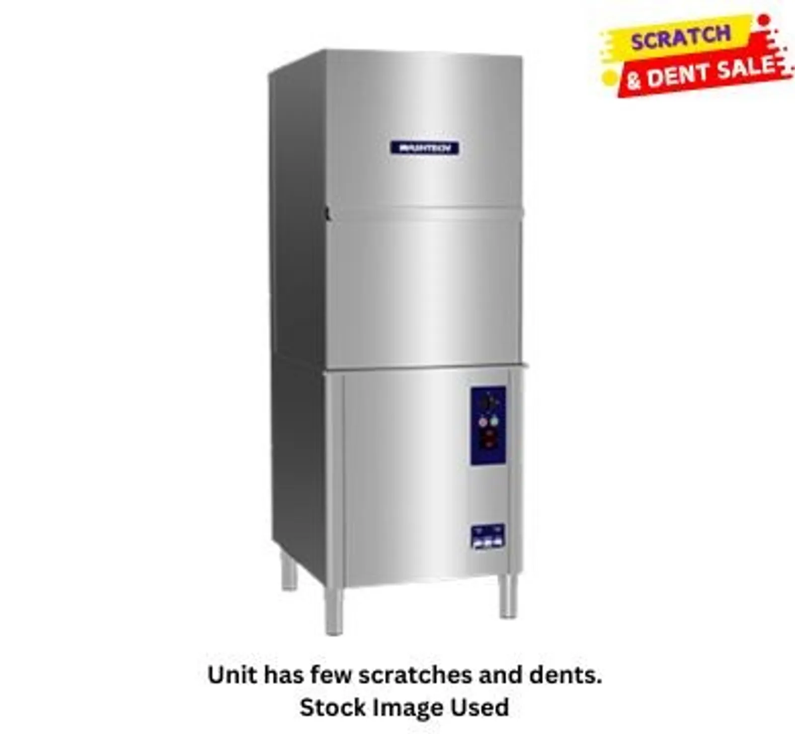 Washtech PW1 - Front Loading Warewasher - 500mm x 600mm Rack - Clearance