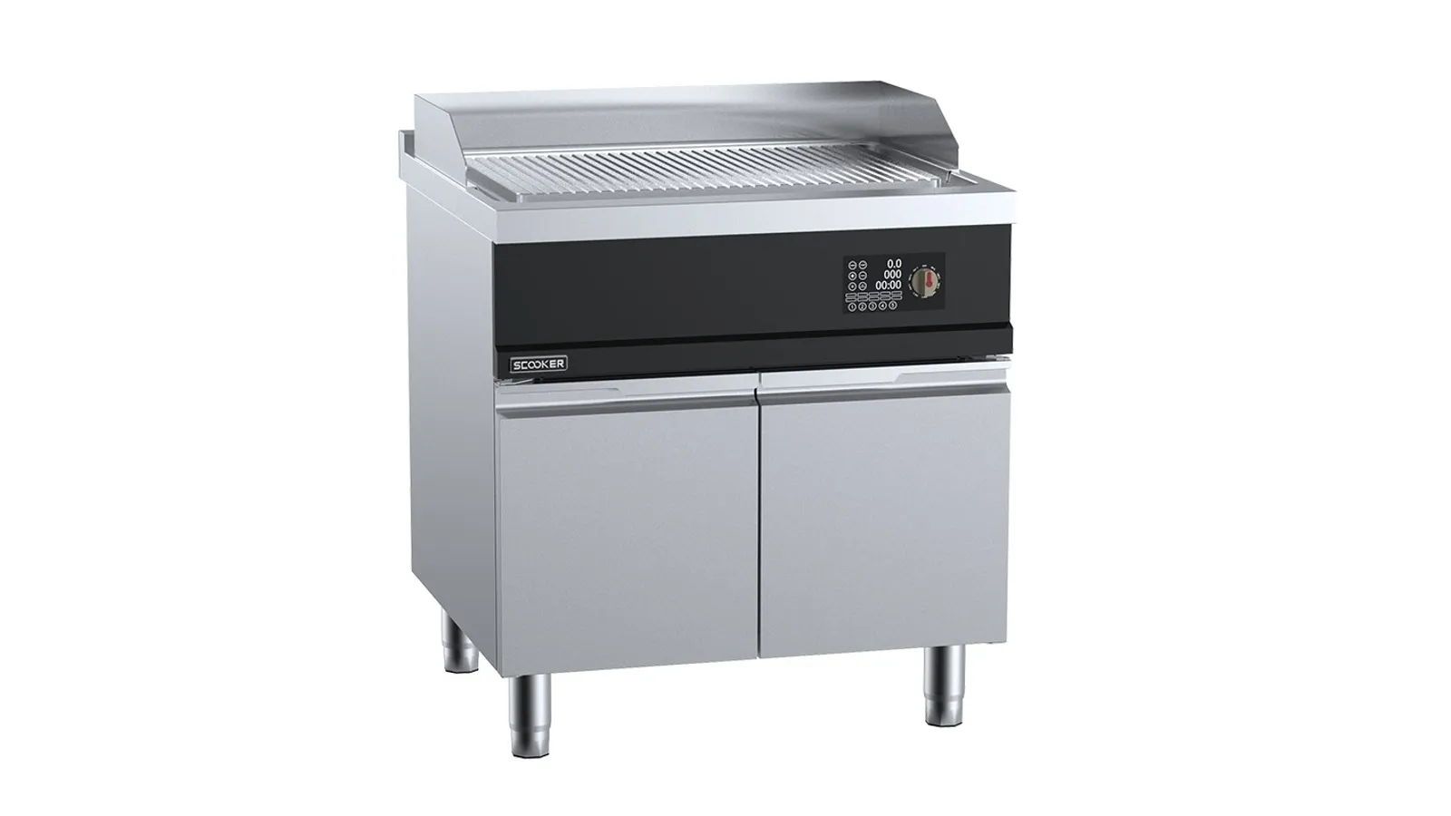 SCooker HLKP8N-C9 - Induction Grooved Griddle Plate 800mm 9kw