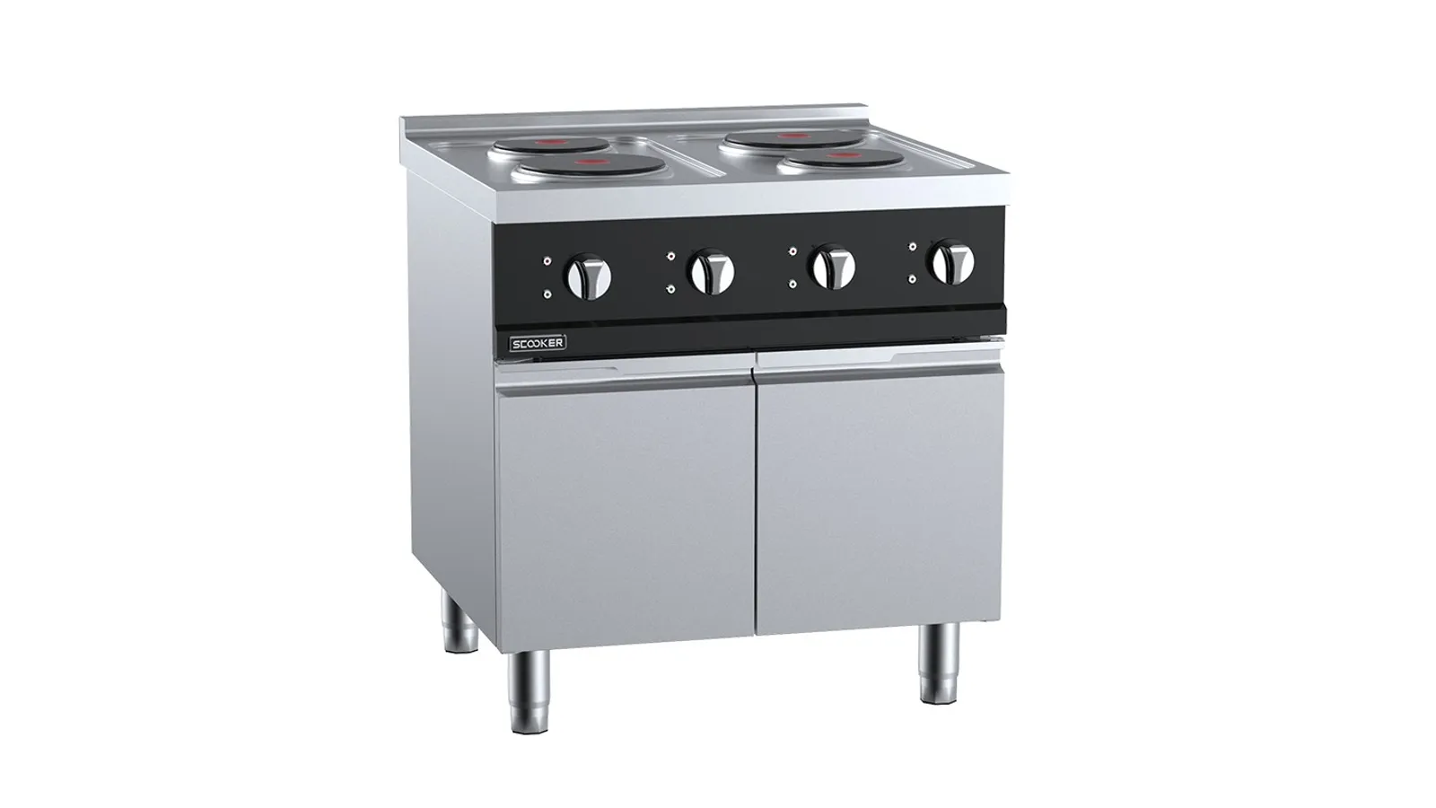 SCooker DLZS4N-C9D2 - Electric Solid Plate Four Zone Boiling Top 9 2kw