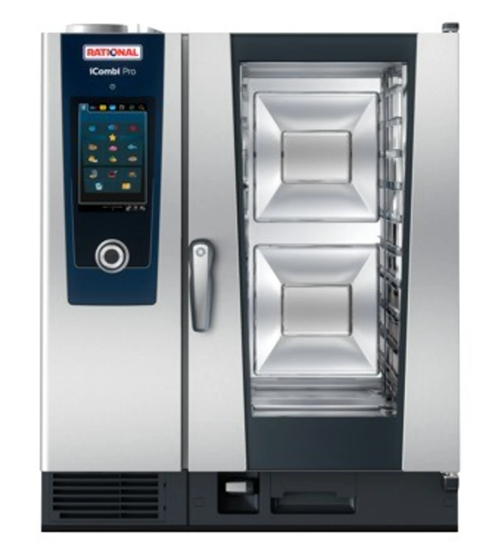 Rational Duo iCombi Pro 6-1/1 GN Electric Combi Oven on 10-1/1 GN Electric Combi Oven