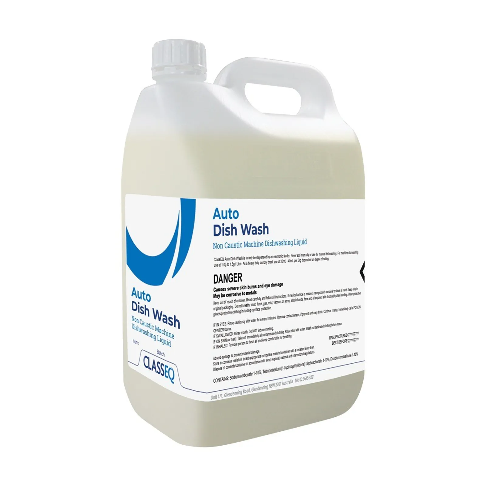 Classeq 5 Litre Dish & Glasswashing Detergent