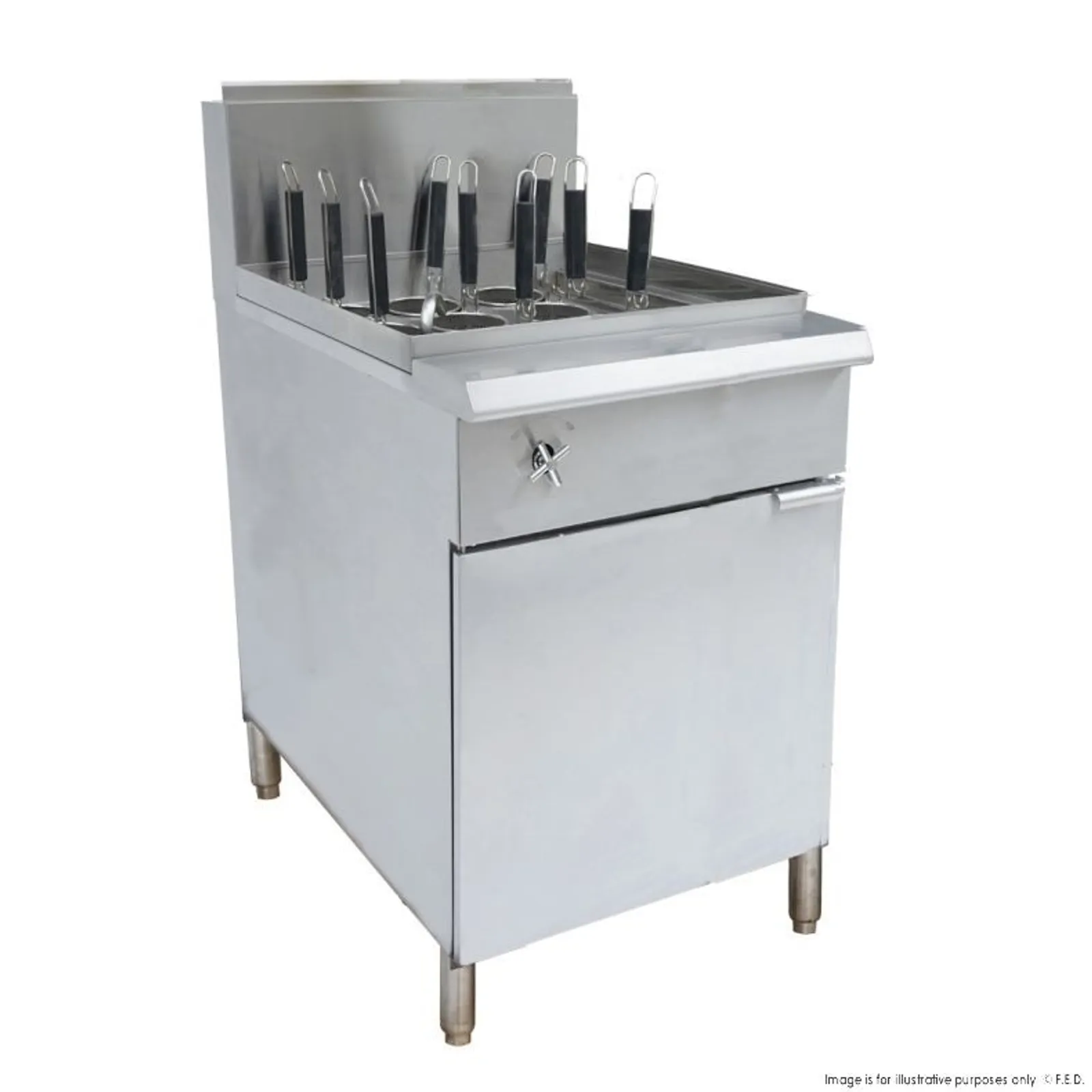 Gasmax PC150-9 - V Pan Natural Gas 9 Baskets Pasta and Noodle Cooker - Clearance